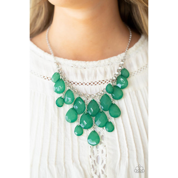 Shop Til You TEARDROP - Olive Green Necklace - Paparazzi Accessories –  GlaMarous Titi Jewels