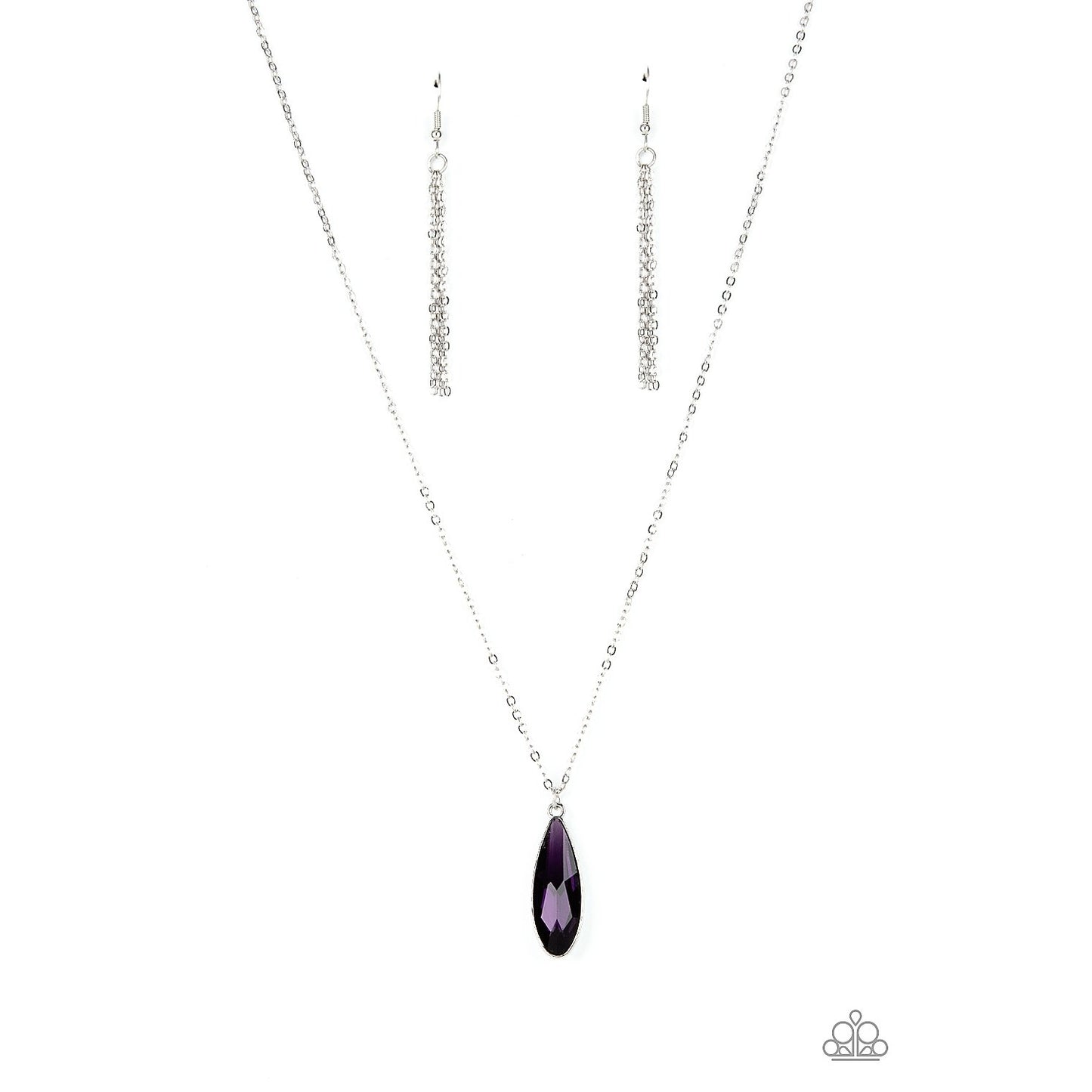 Prismatically Polished - Purple Rhinestone Necklace - Paparazzi Accessories - GlaMarous Titi Jewels