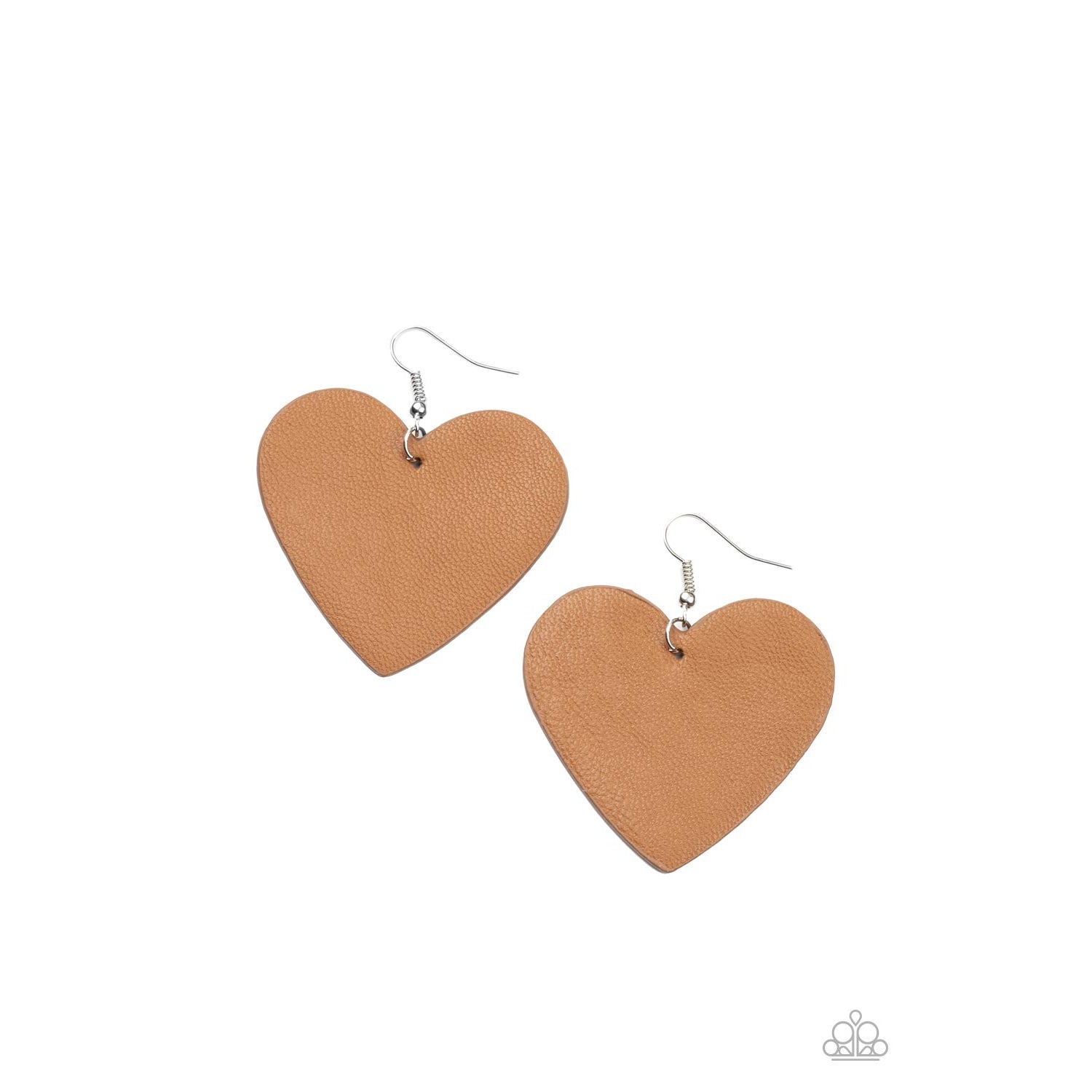 Country Crush - Brown Leather Earrings - Paparazzi Accessories - GlaMarous Titi Jewels