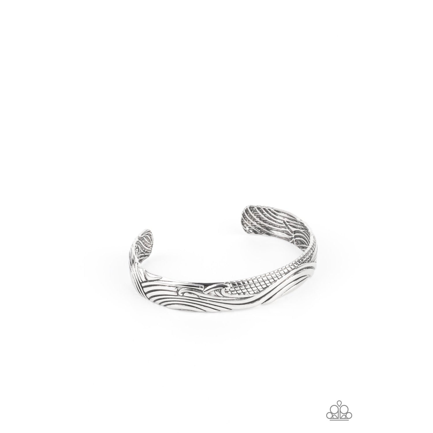 Tidal Trek - Silver Men's Bracelet - Paparazzi Accessories - GlaMarous Titi Jewels