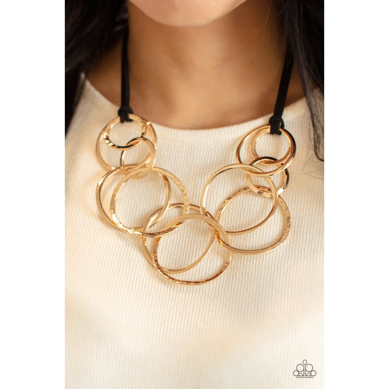 Spiraling Out of COUTURE - Gold Necklace - Paparazzi Accessories - GlaMarous Titi Jewels