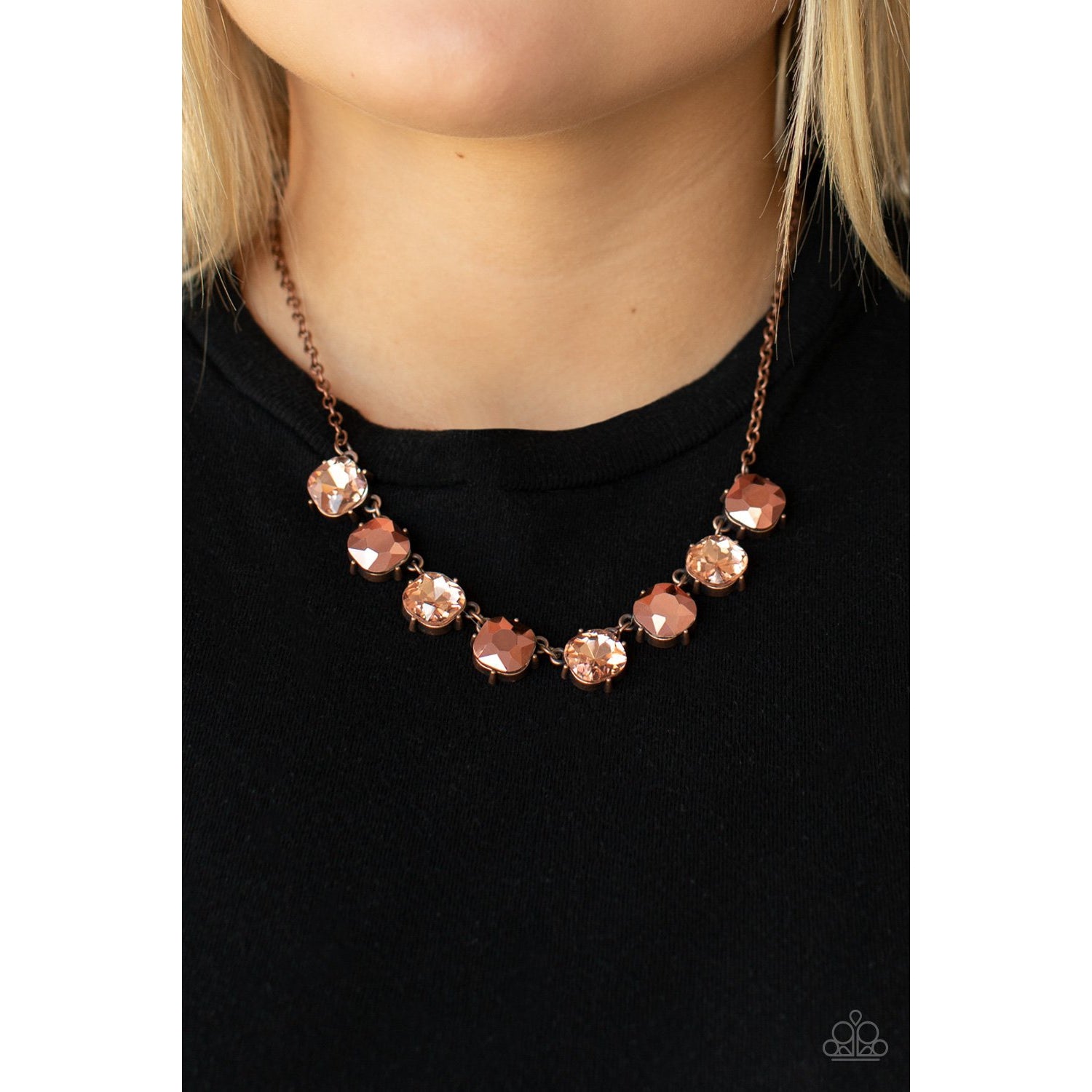 Simple sheen deals copper necklace paparazzi