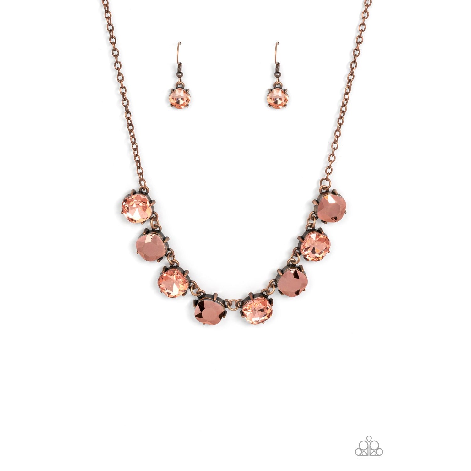 Dreamy Decorum - Copper Necklace - Paparazzi Accessories - GlaMarous Titi Jewels