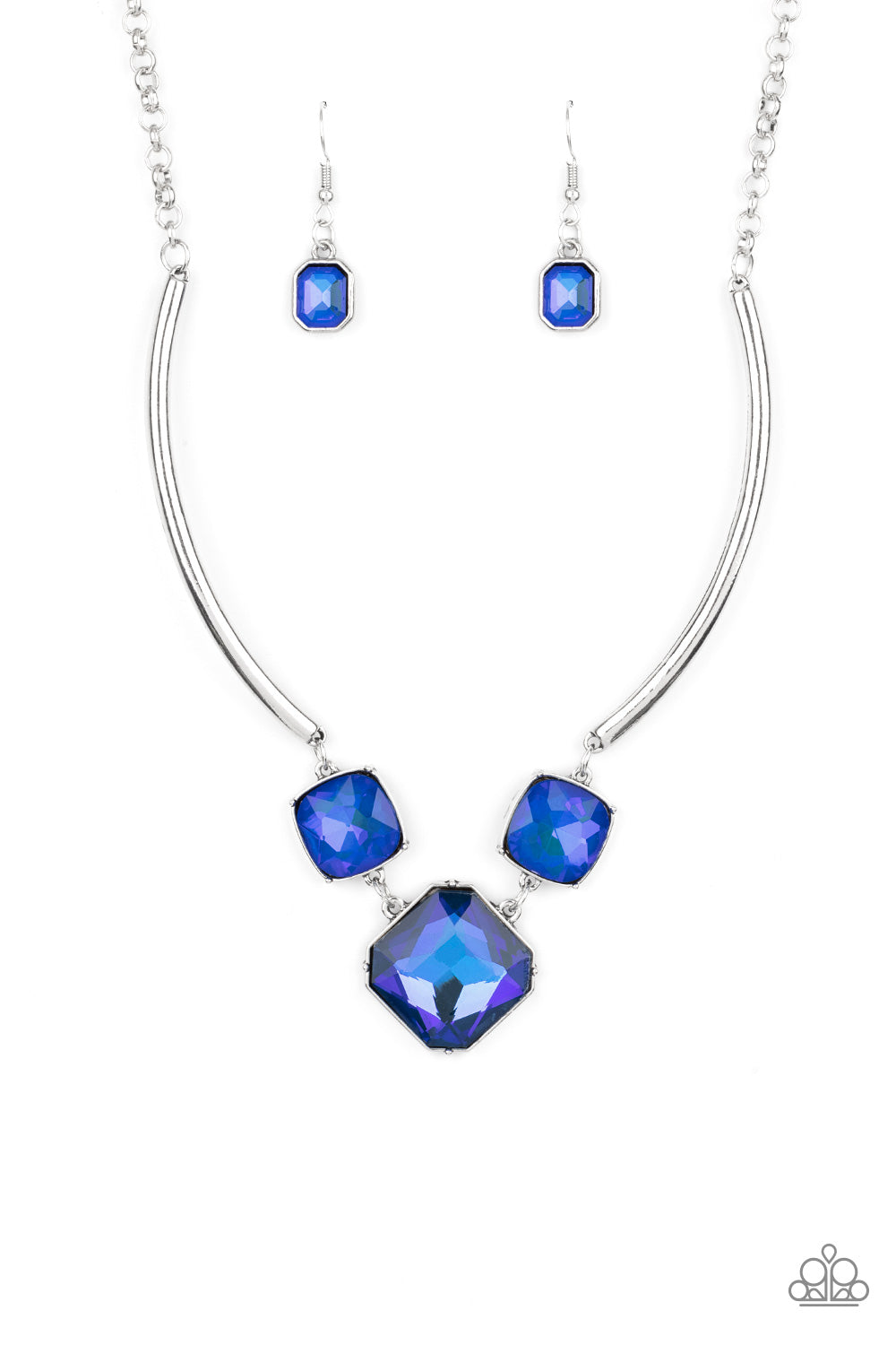 Divine Iridescence - October 2021 LOTP Blue Necklace - Paparazzi Accessories - GlaMarous Titi Jewels