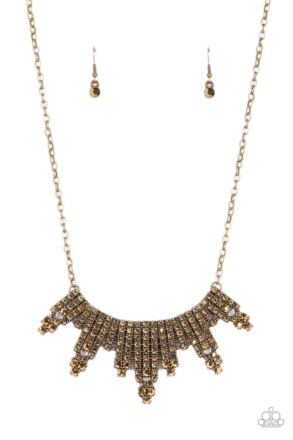 Skyscraping Sparkle ♥ Brass Necklace ♥ Paparazzi Accessories