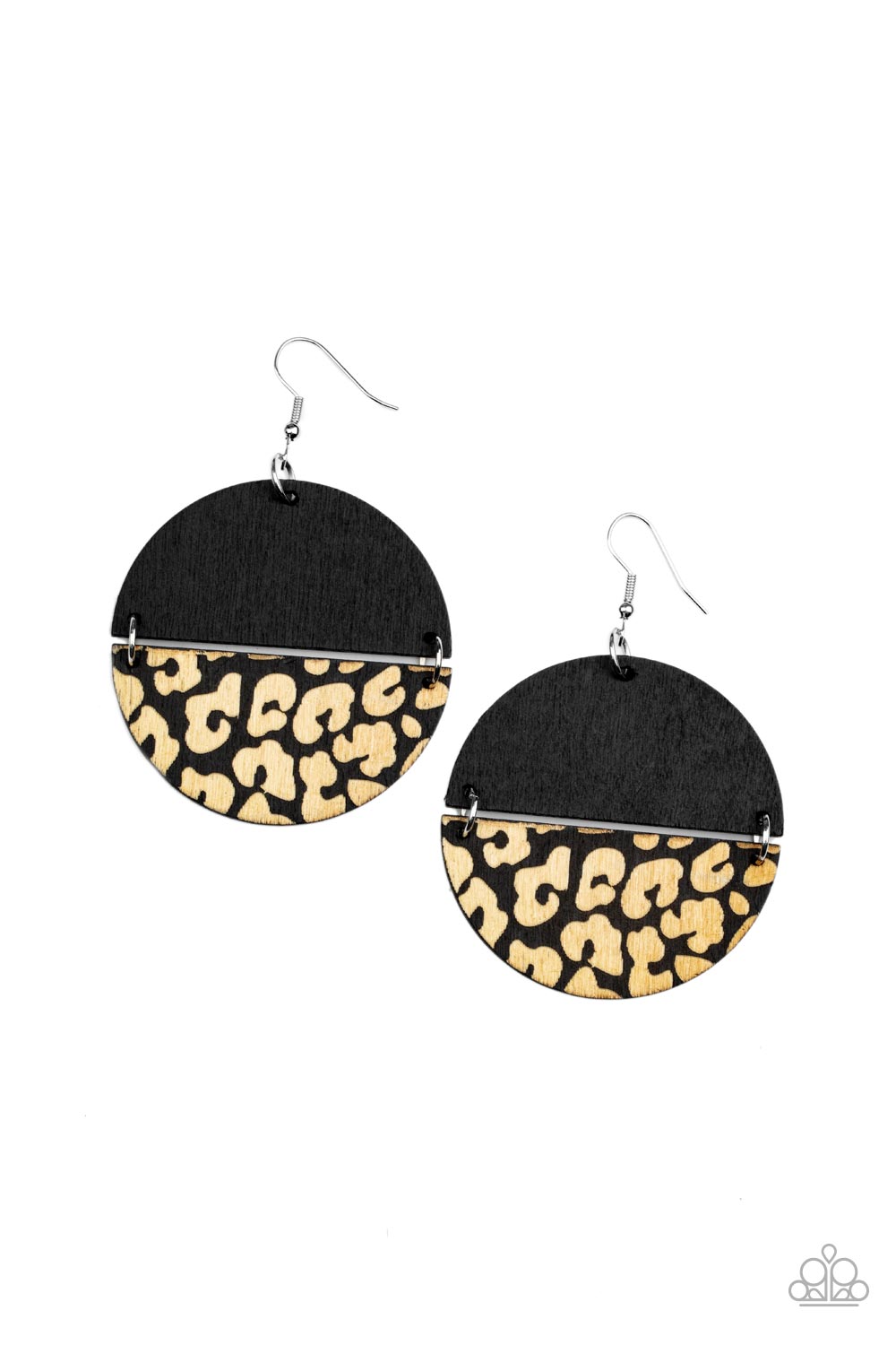 Paparazzi Jungle Catwalk ♦ Black Earrings