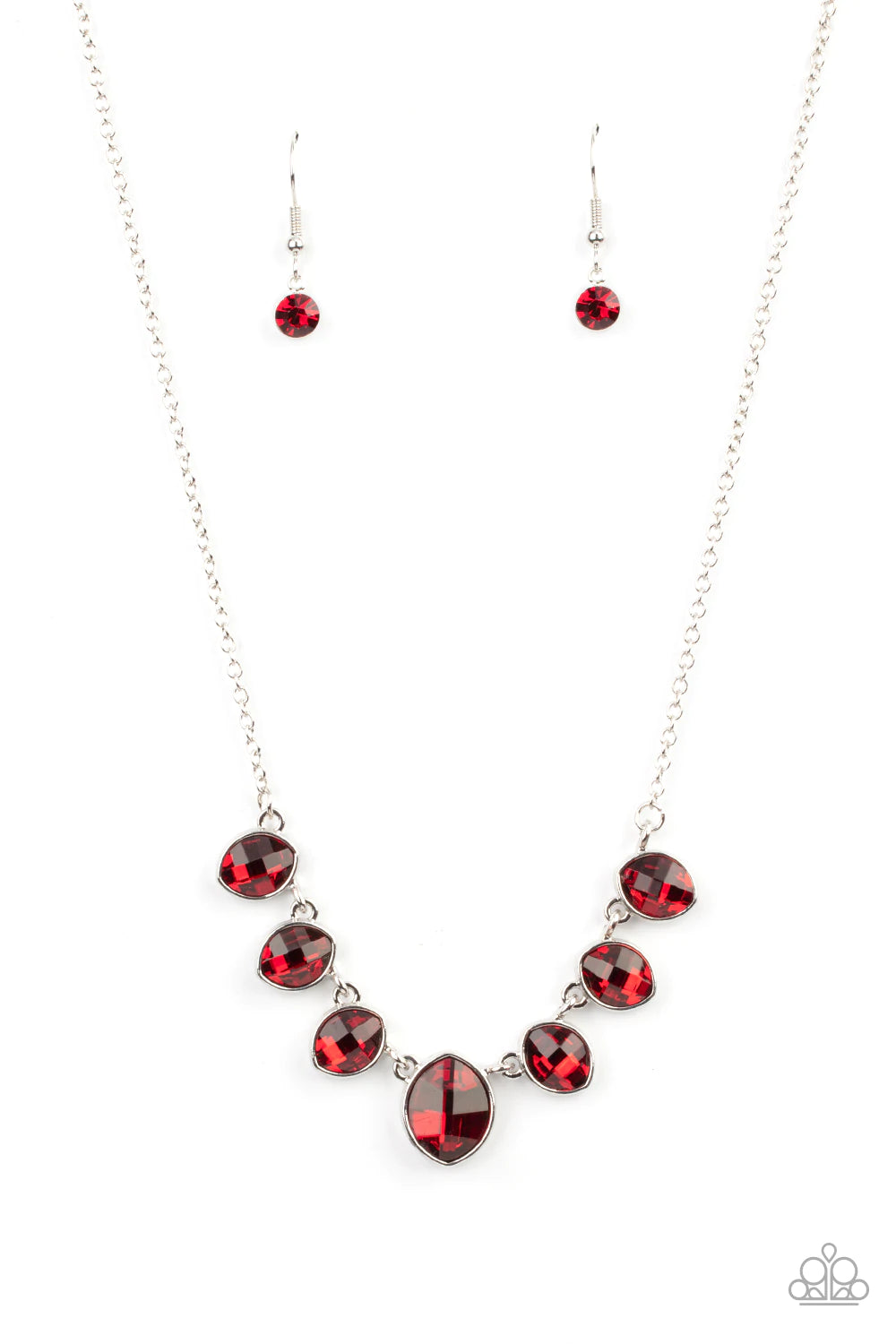 Material Girl Glamour ♥ Red  Necklace ♥ Paparazzi Accessories - GlaMarous Titi Jewels