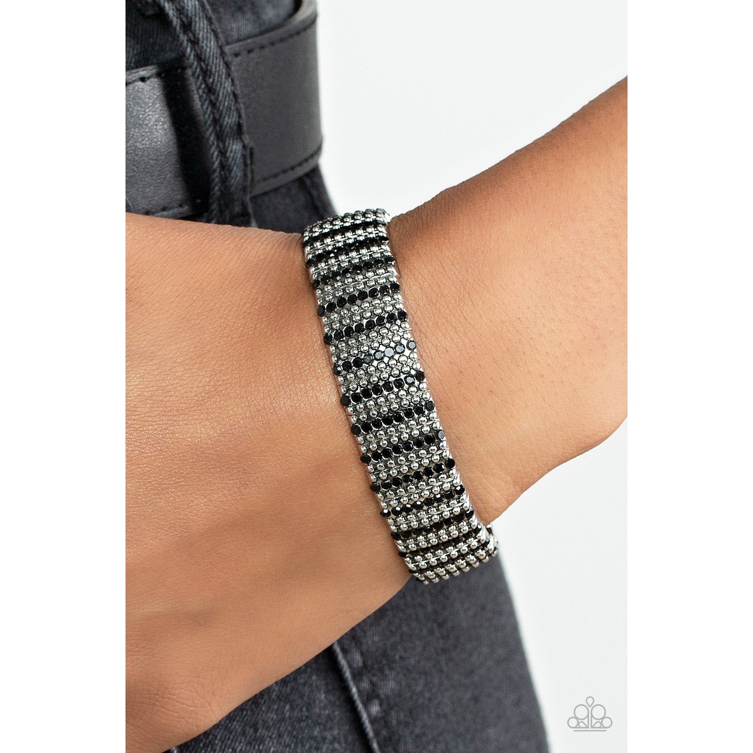 The GRIT Factor - Black Bracelet - Paparazzi Accessories - GlaMarous Titi Jewels