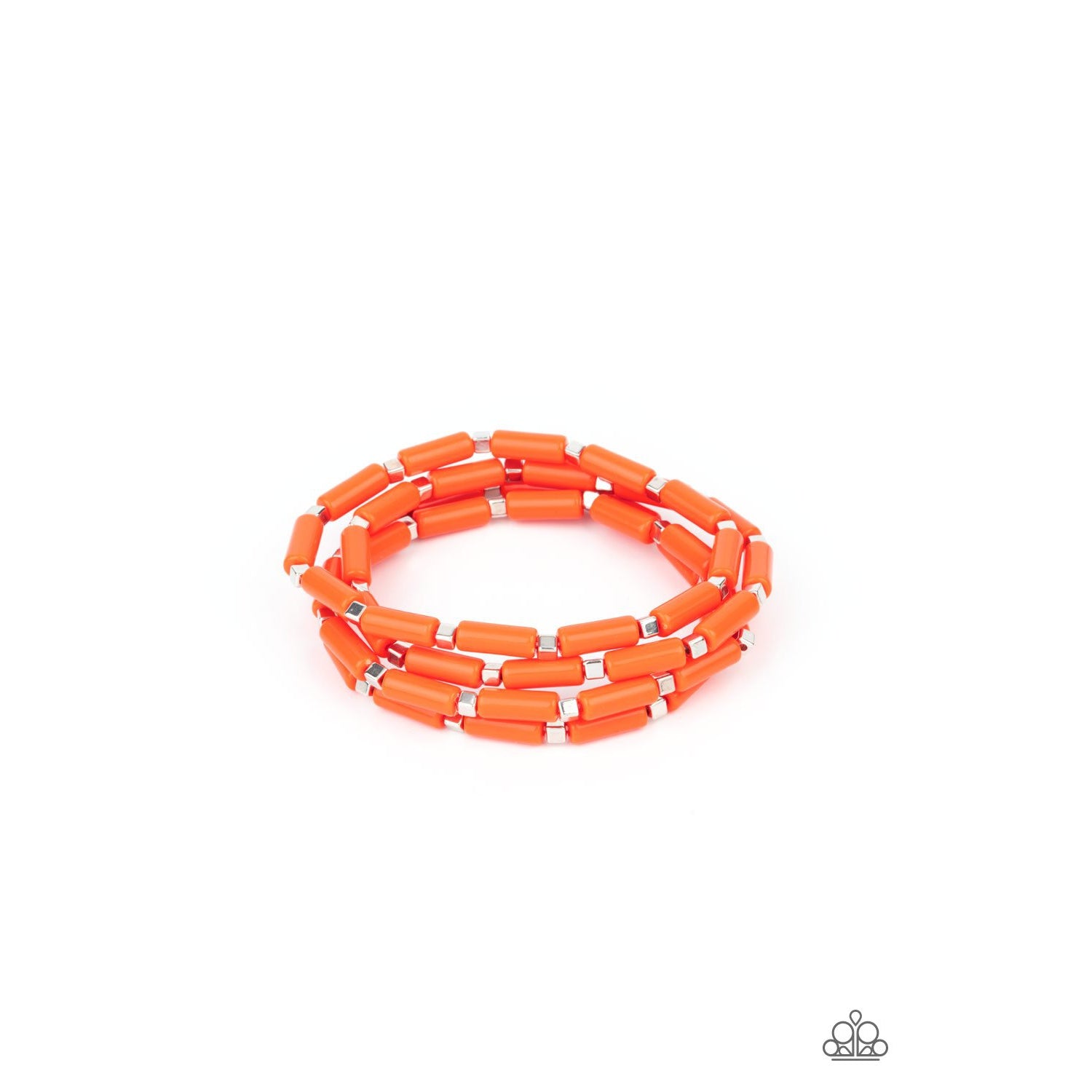 Radiantly Retro - Orange Bracelet - Paparazzi Accessories - GlaMarous Titi Jewels