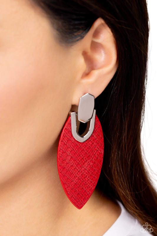 Wildly Workable - Red Earrings ♥ Paparazzi Accessories