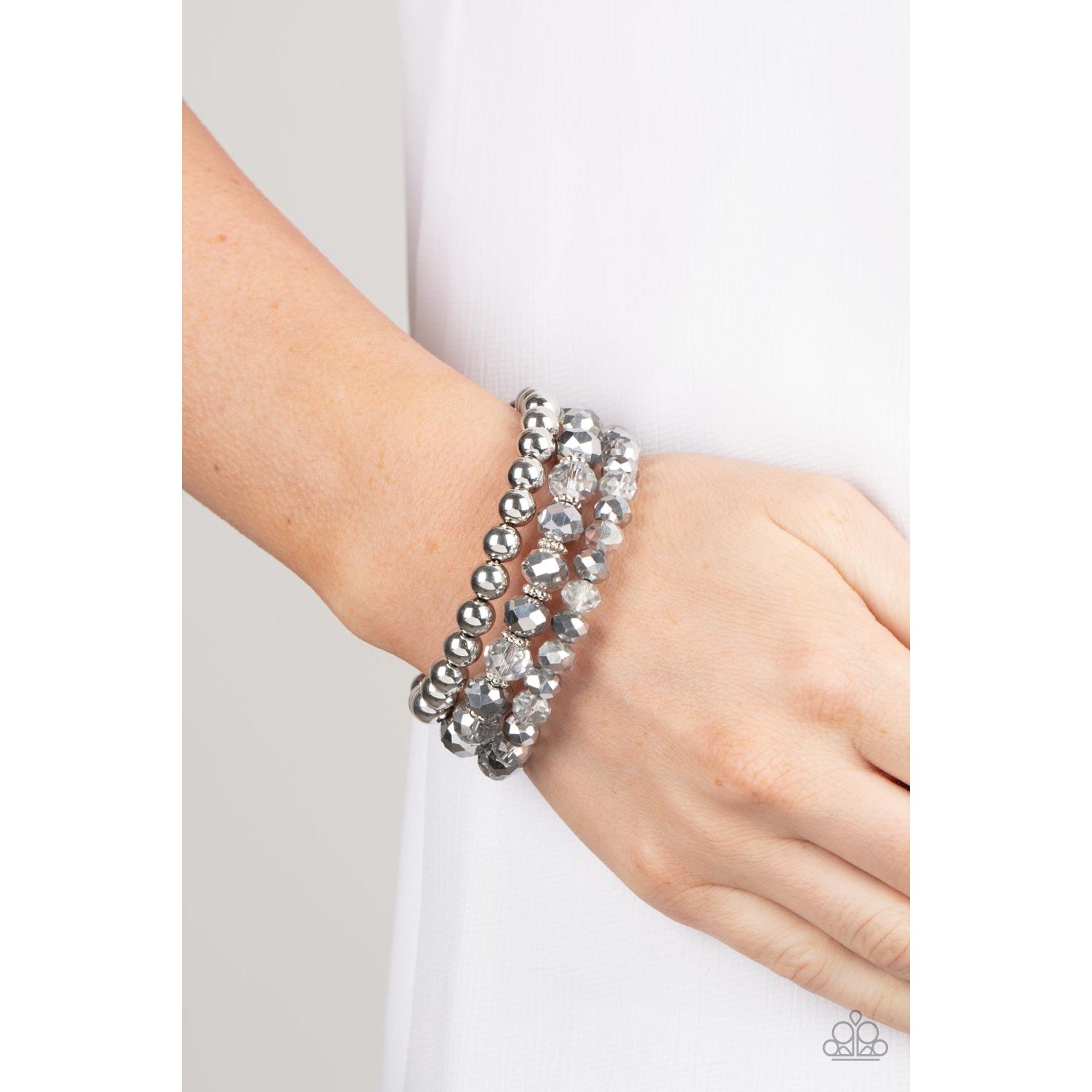 Gimme Gimme - Silver Bracelet - Paparazzi Accessories - GlaMarous Titi Jewels