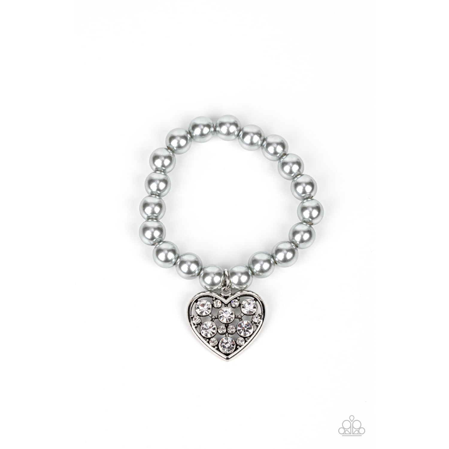 Cutely Crushing - Silver Bracelet - Paparazzi Accessories - GlaMarous Titi Jewels