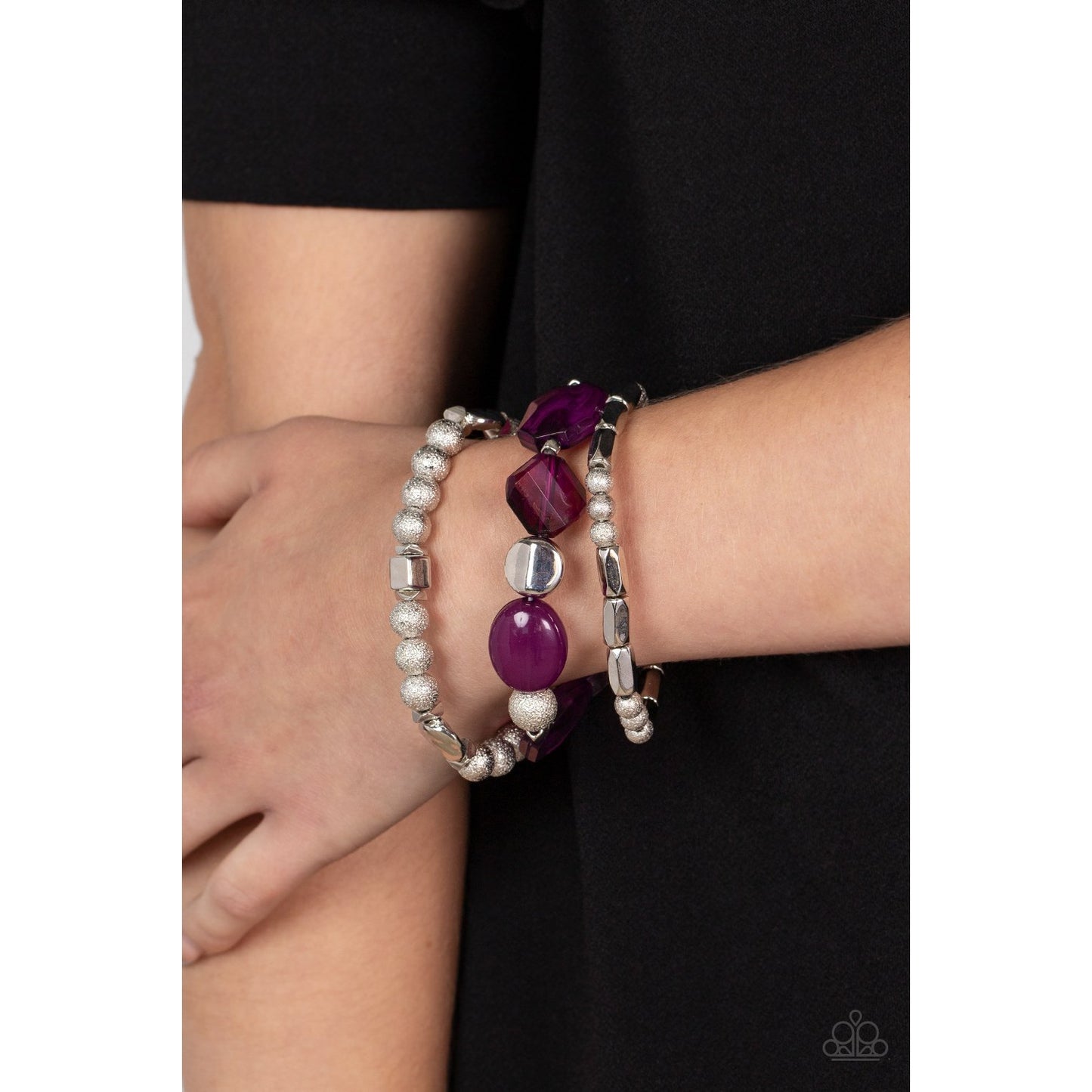 Marina Magic- Purple Bracelet - Paparazzi Accessories - GlaMarous Titi Jewels