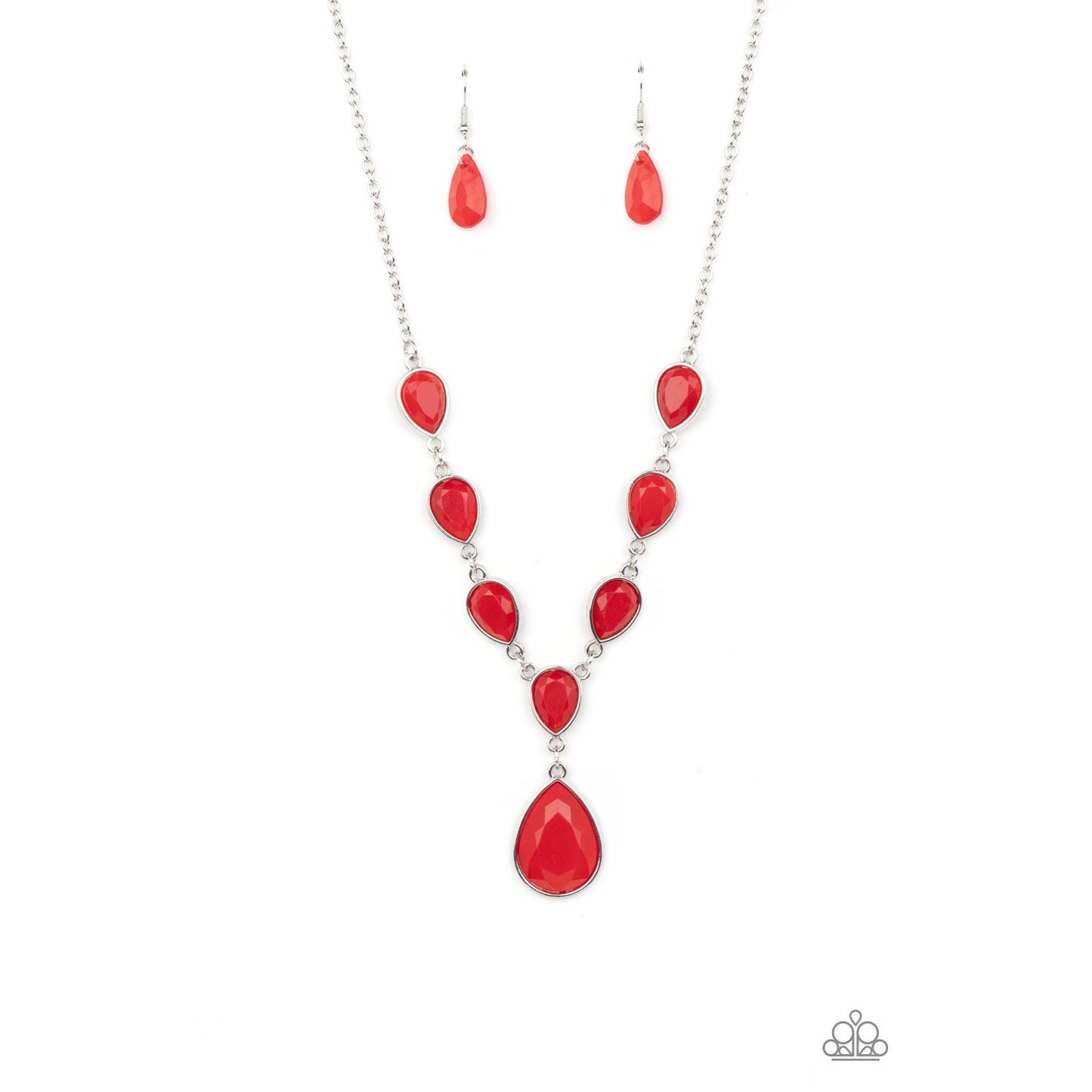 Party Paradise - Red Necklace - Paparazzi Accessories - GlaMarous Titi Jewels