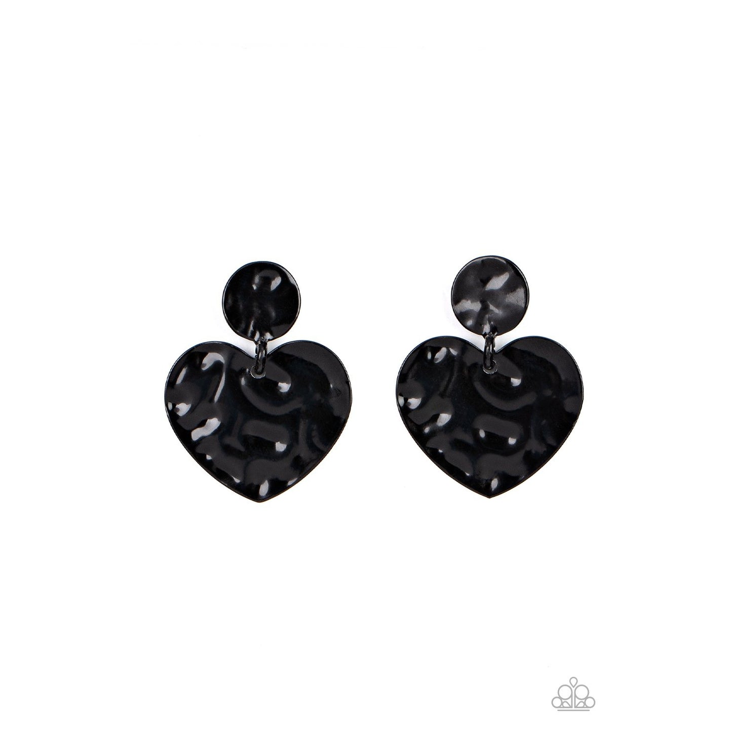 Just a Little Crush - Black Earrings - Paparazzi Accessories - GlaMarous Titi Jewels