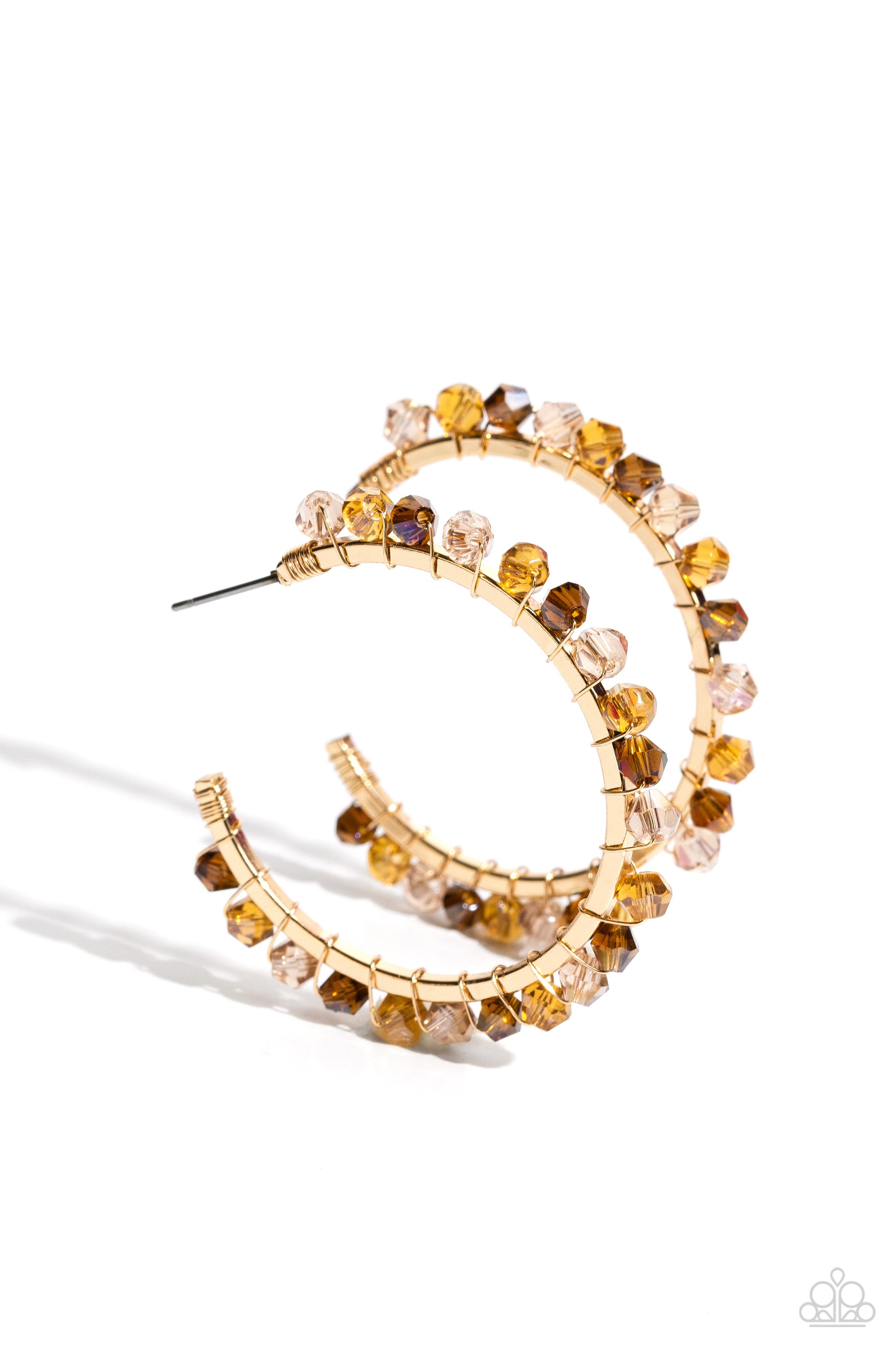 Halo Hustle - Brown Earrings ♥ Paparazzi Accessories