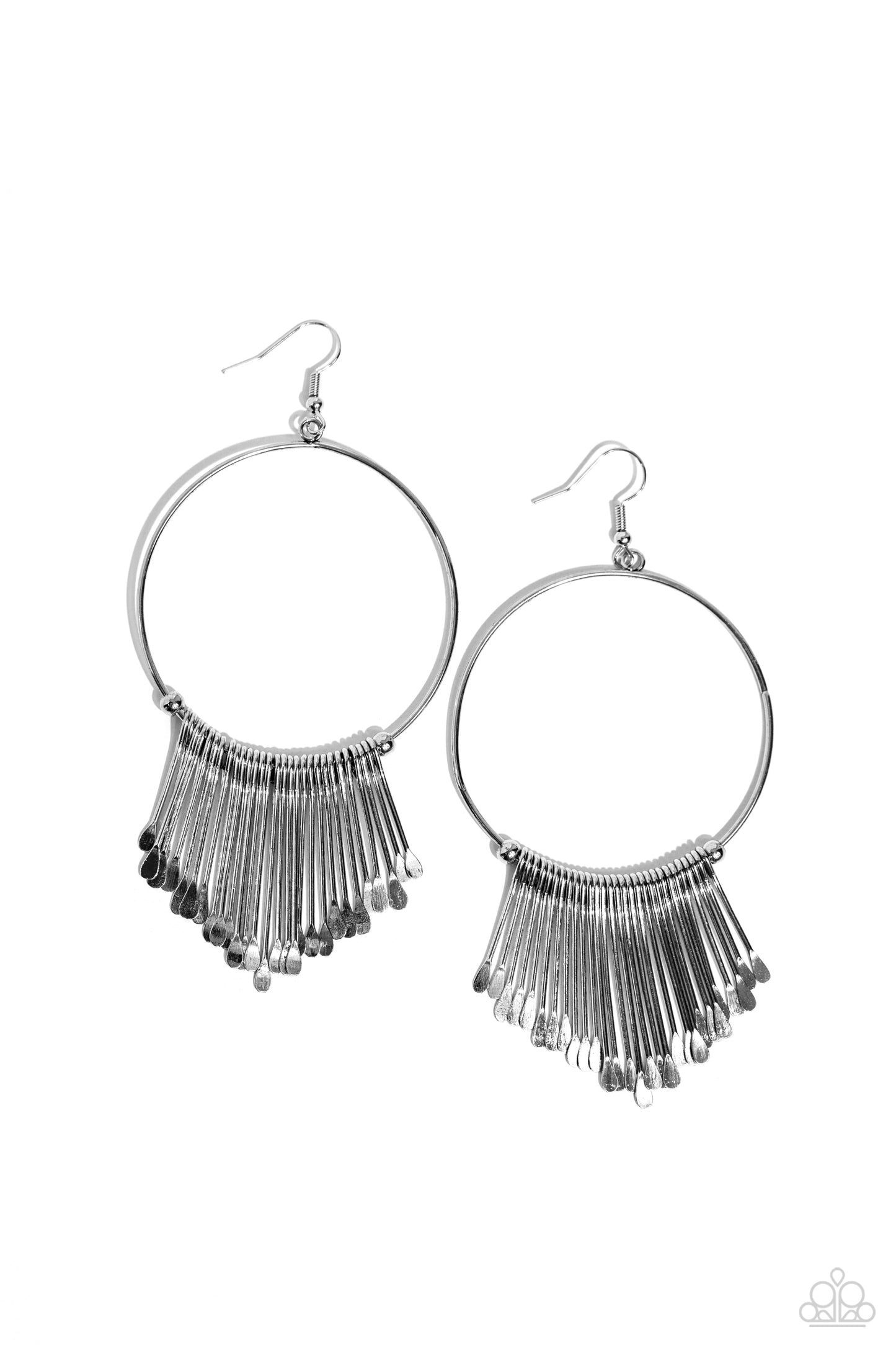 Paparazzi The Little Dipper - Silver Earrings