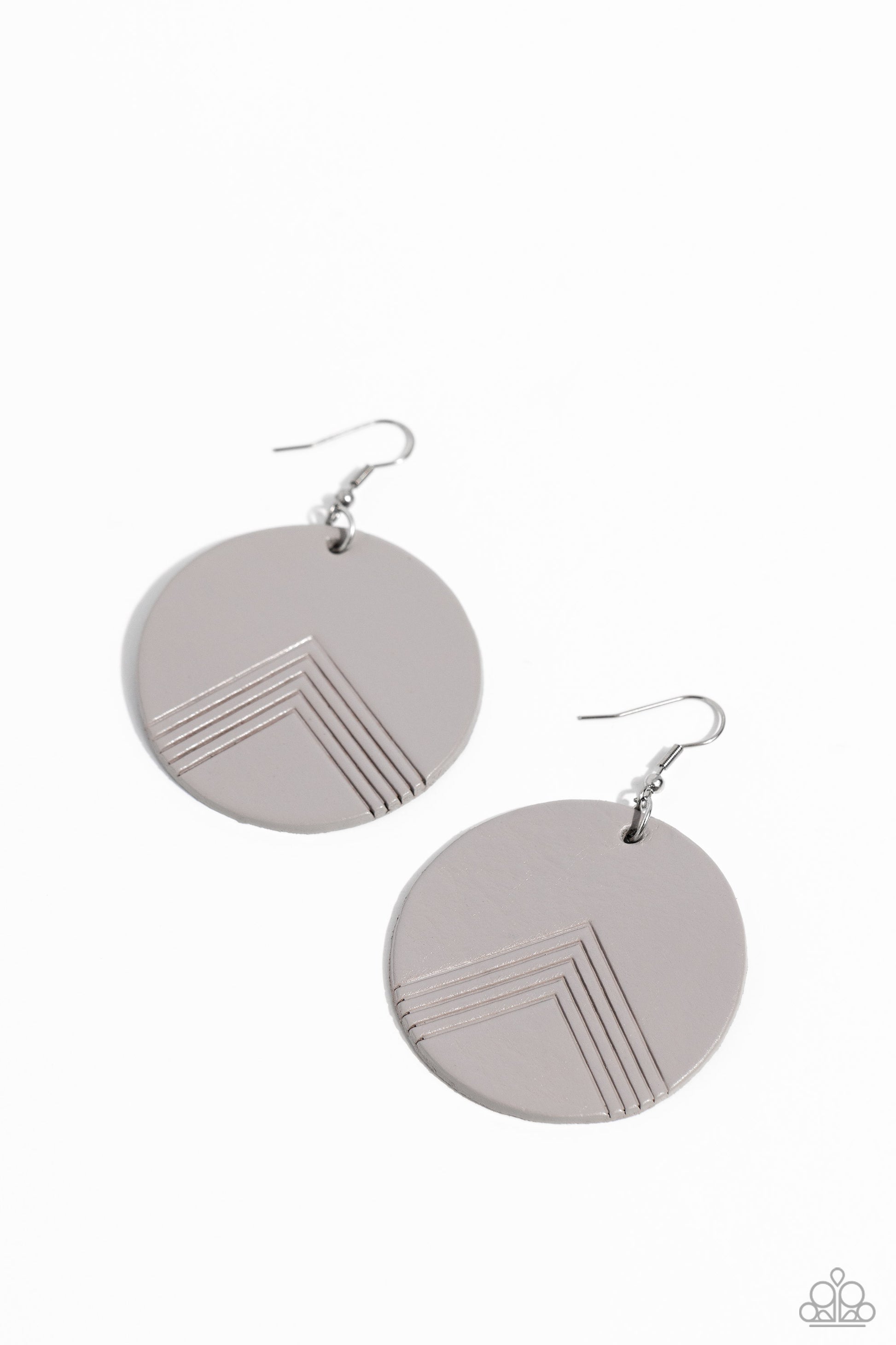 On the Edge of Edgy - Silver Earrings ♥ Paparazzi Accessories