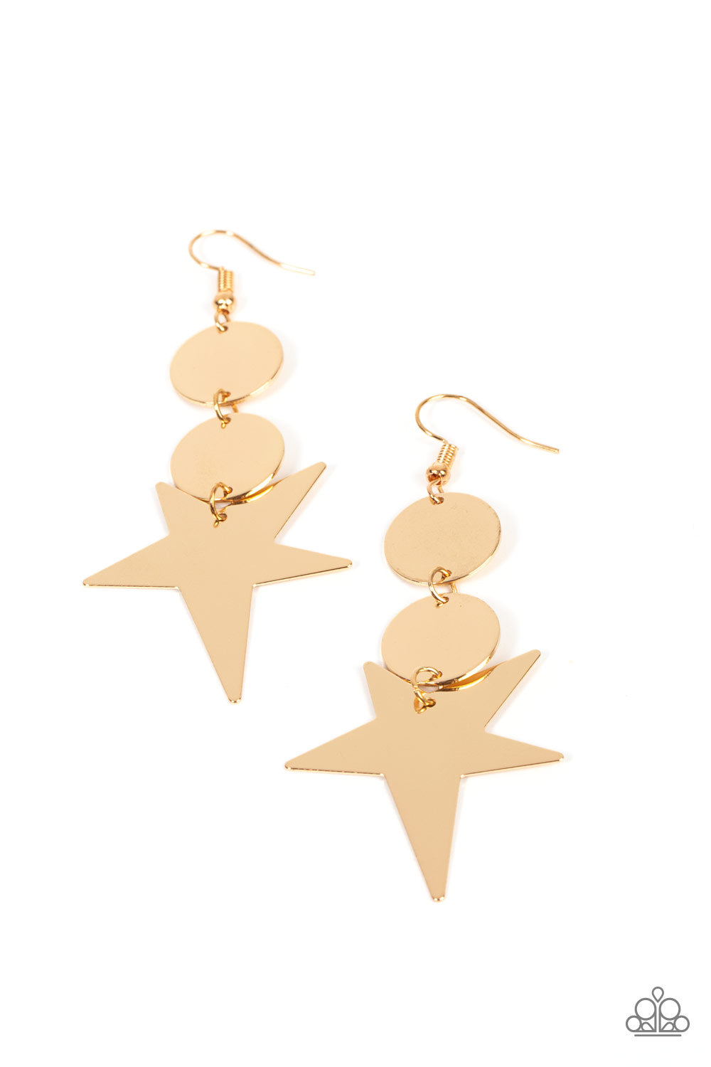 Star Bizarre ♥ Gold Earrings ♥ Paparazzi Accessories - GlaMarous Titi Jewels