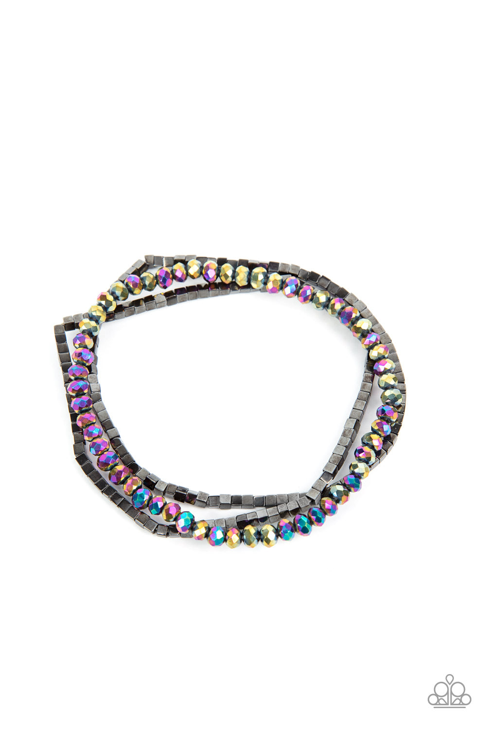 Just a Spritz - Multi Oil Spill Bracelet - Paparazzi Accessories - GlaMarous Titi Jewels