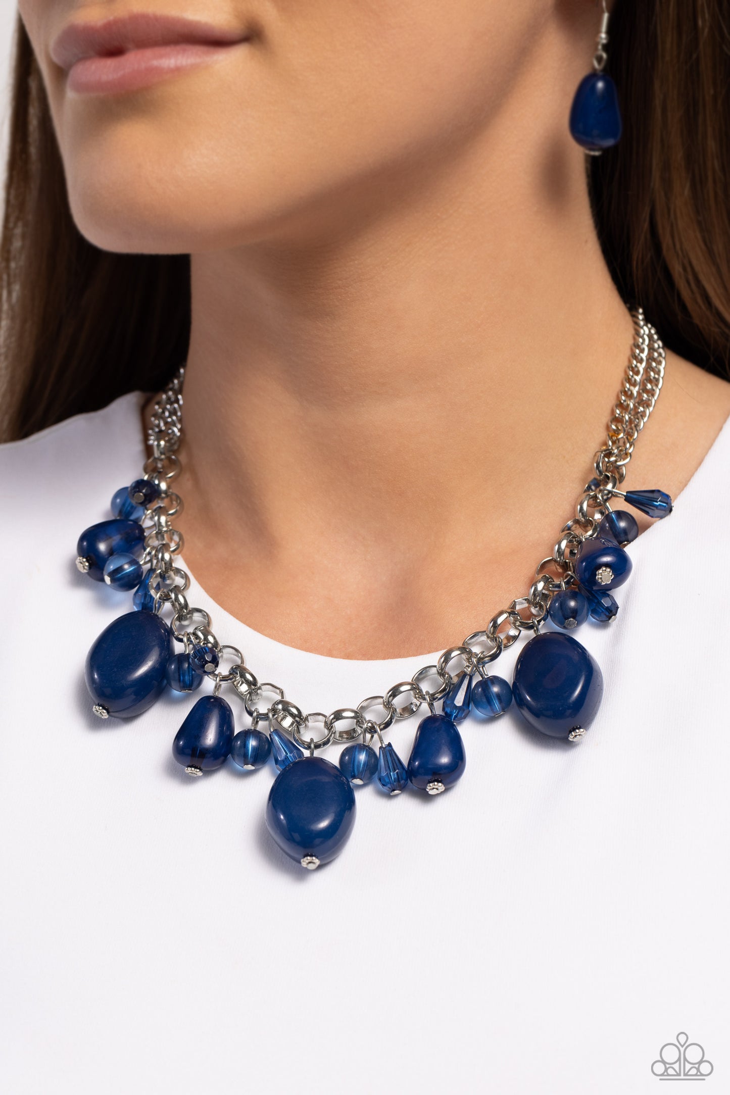 Venetian Vacation - Blue Necklace ♦ Paparazzi Accessories