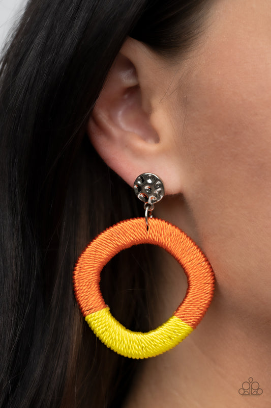 Thats a WRAPAROUND ♥ Multi Woven Earrings ♥ Paparazzi Accessories - GlaMarous Titi Jewels