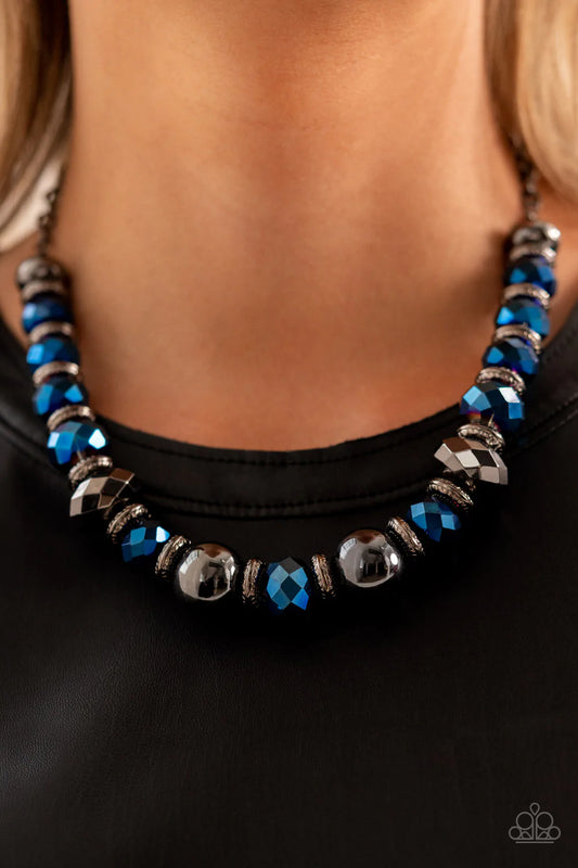 Interstellar Influencer ♥ Blue Necklace ♥ Paparazzi Accessories - GlaMarous Titi Jewels