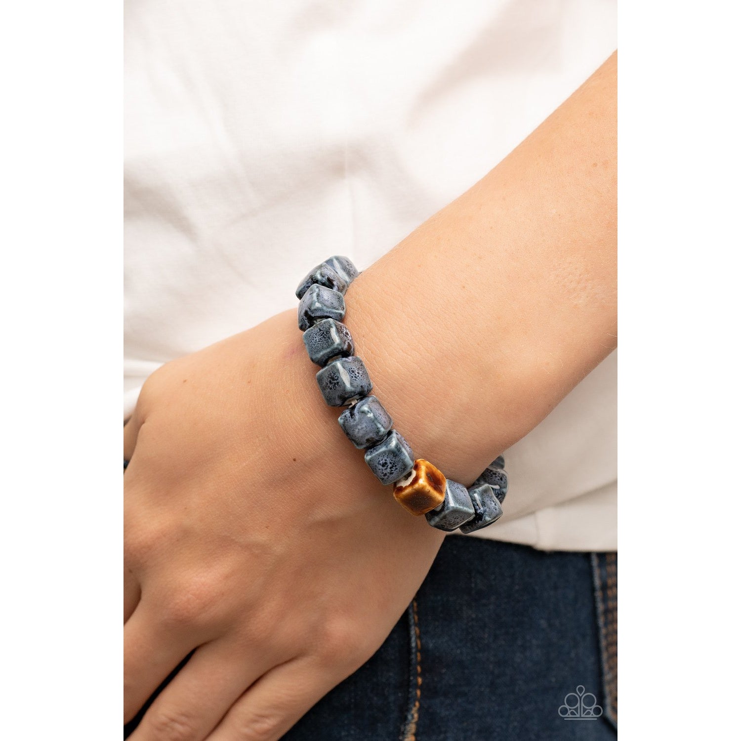 Glaze Craze - Blue Bracelet - Paparazzi Accessories - GlaMarous Titi Jewels