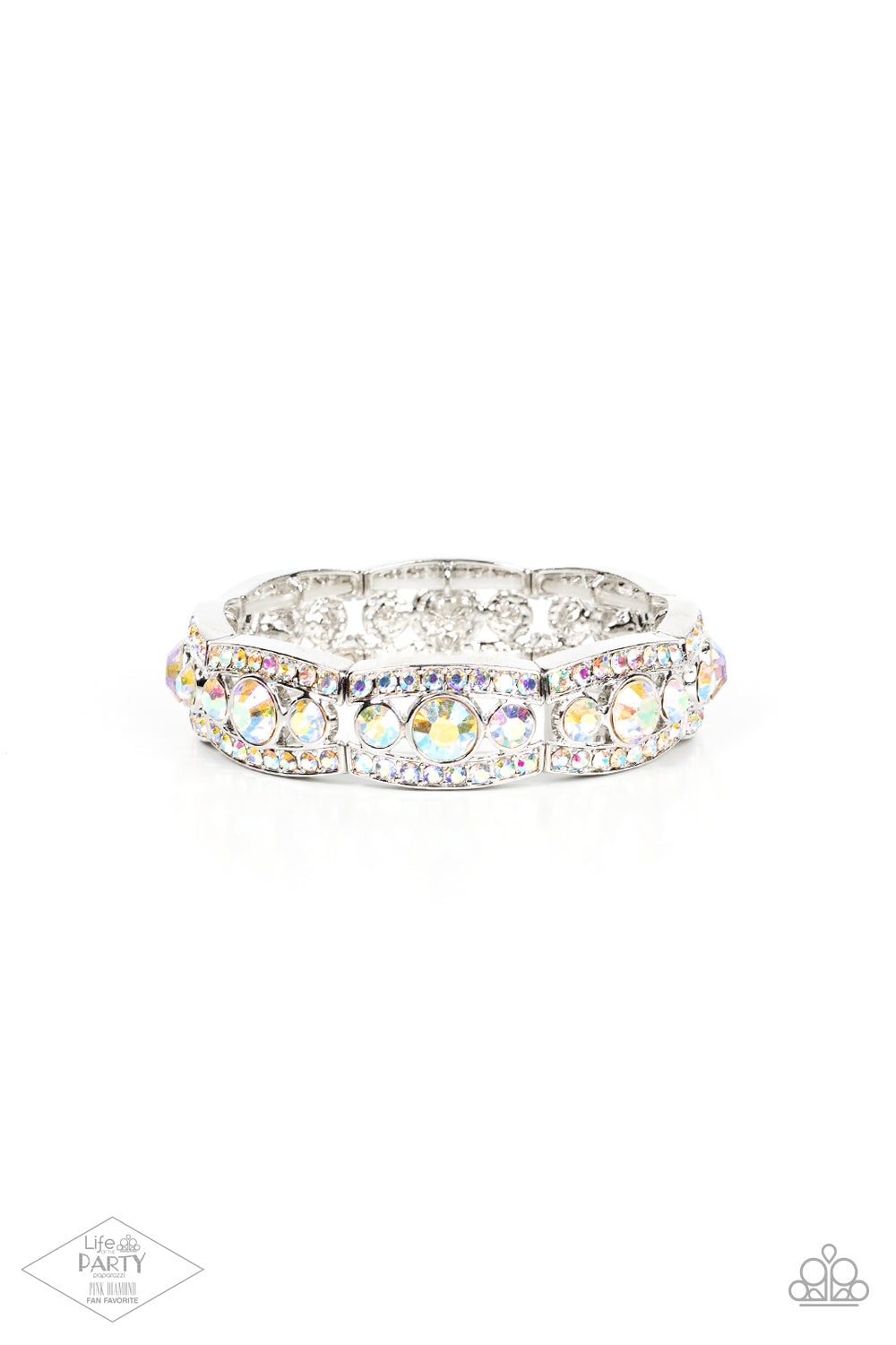 Easy On The ICE ♥ Multi Iridescent Bracelet ♥ Paparazzi Accessories - GlaMarous Titi Jewels