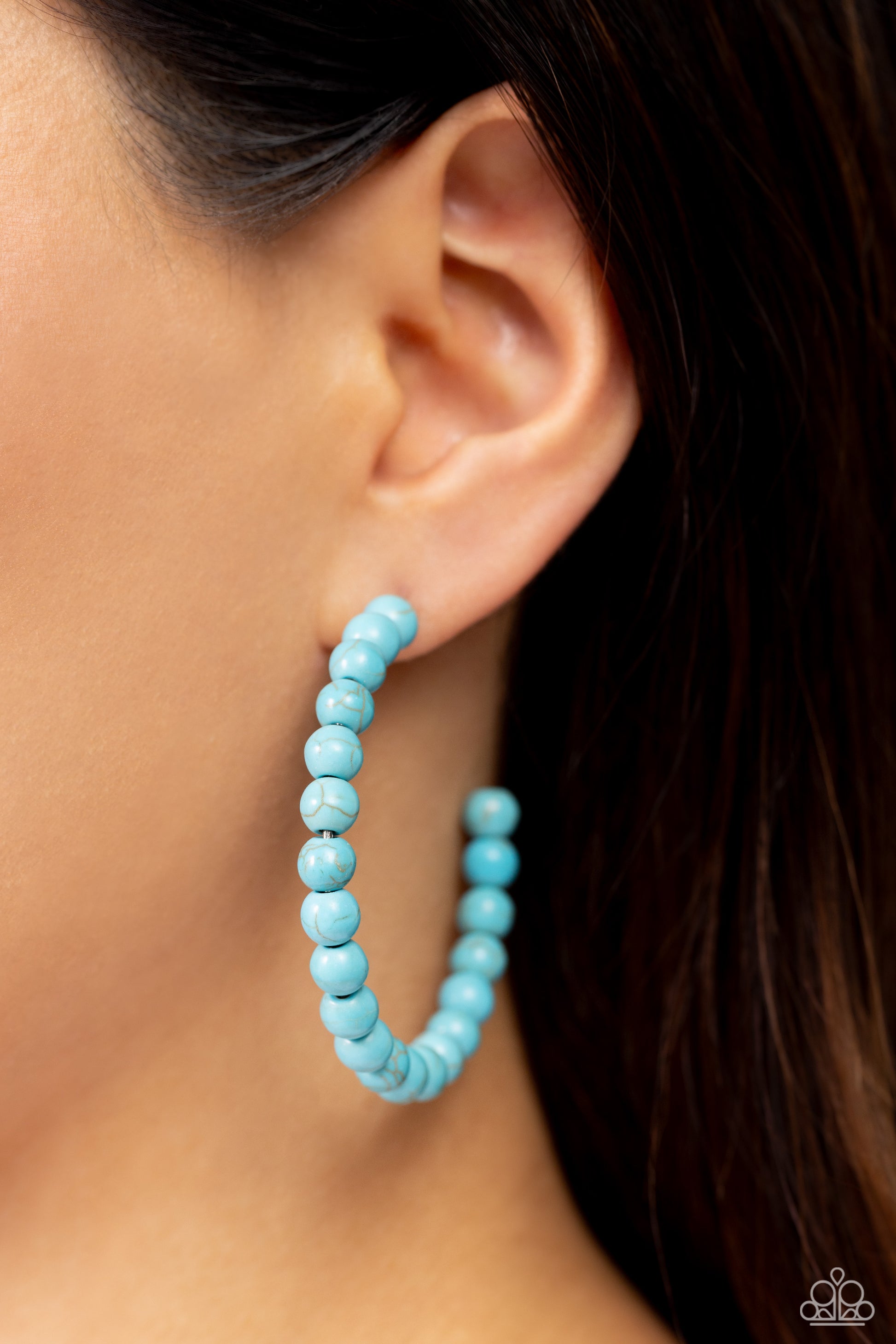 Rural Retrograde - Blue Earrings ♥ Paparazzi Accessories