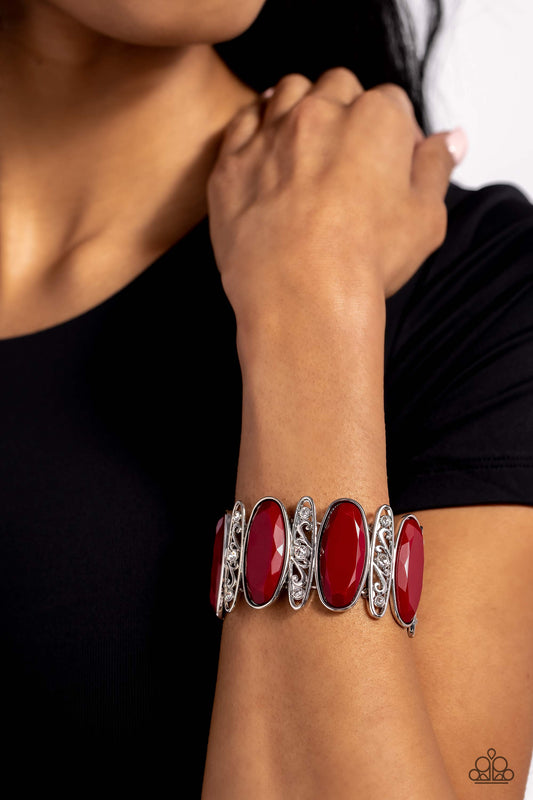 Saturated Sparkle - Red Bracelet ♦ Paparazzi Accessories