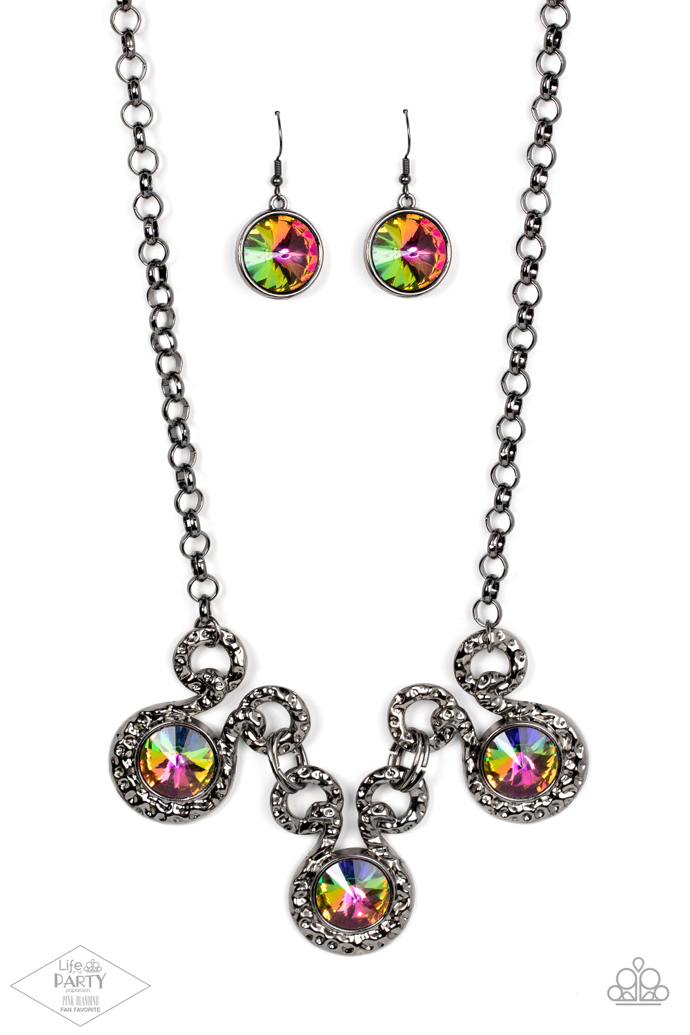 Hypnotized ♥ Multi Oil Spill Necklace ♥Paparazzi Accessories - GlaMarous Titi Jewels