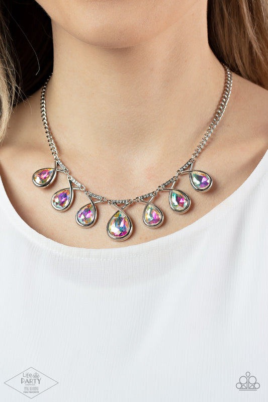 Love At Fierce Sight ♥ Multi Iridescent Necklace ♥ Paparazzi Accessories - GlaMarous Titi Jewels