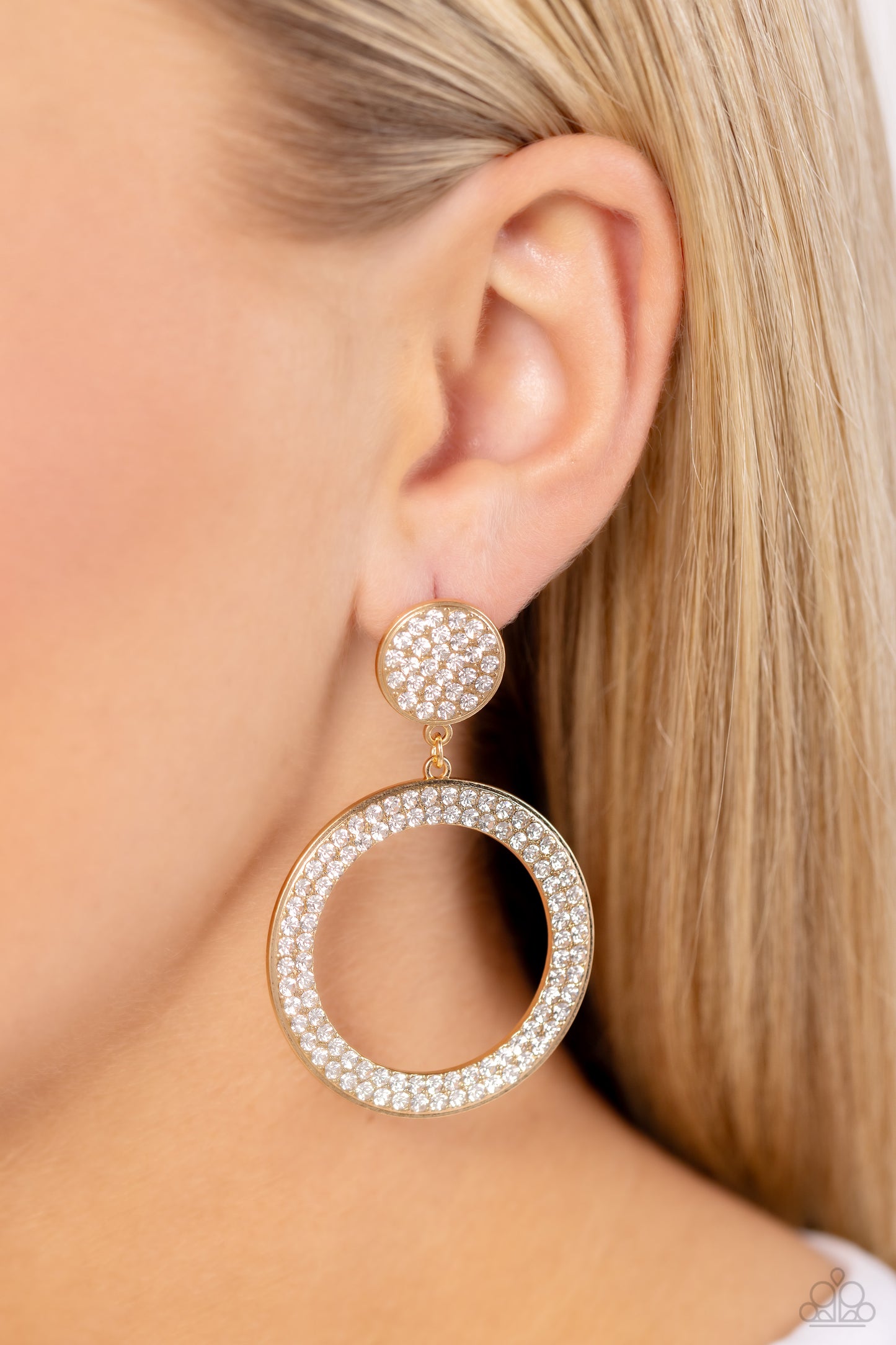 Paparazzi GLOW You Away - Gold Earrings