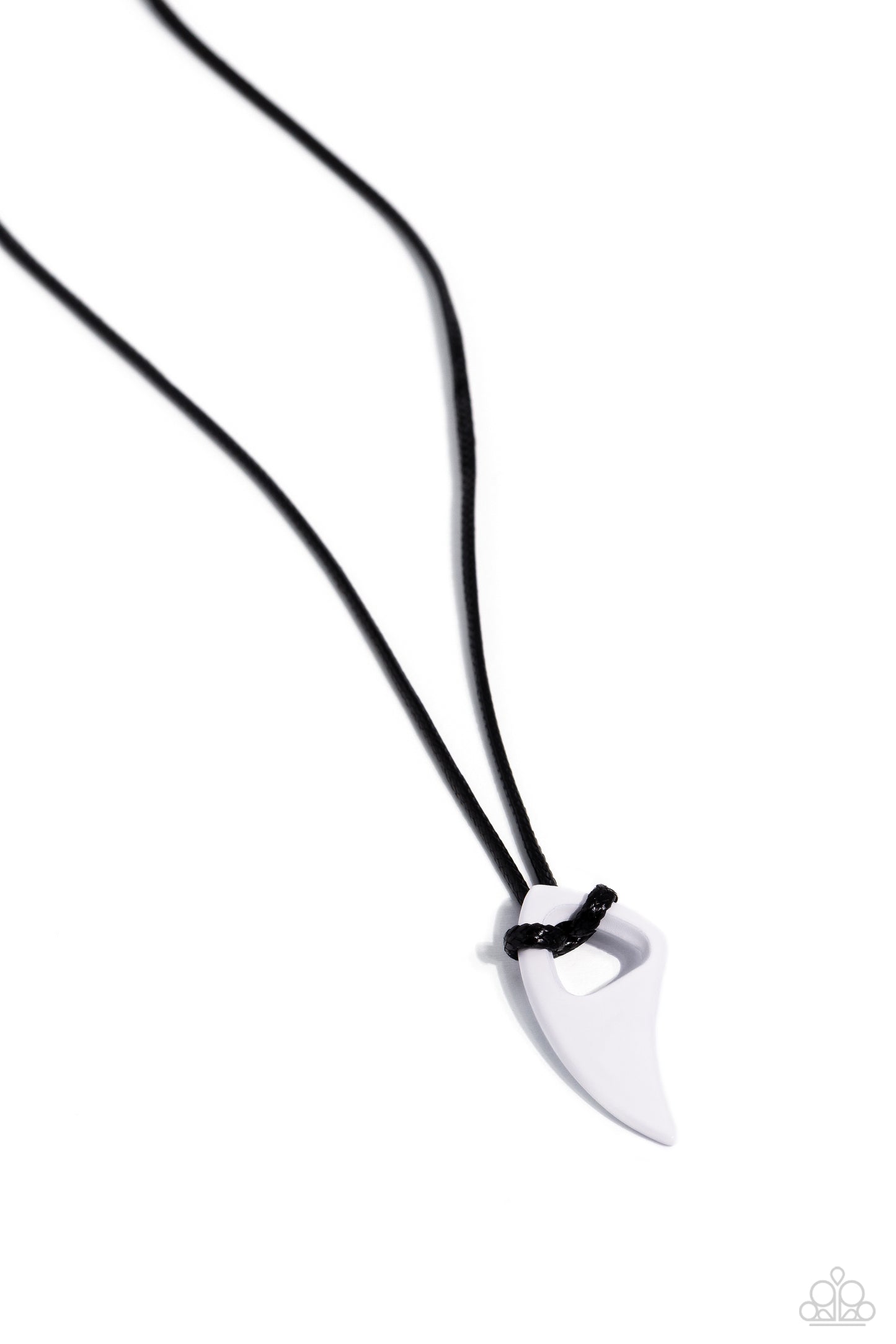 Summer Shark - White Necklace ♥ Paparazzi Accessories