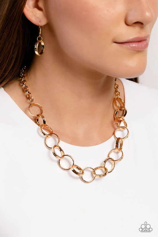 Metro Medley - Gold Necklace ♥ Paparazzi Accessories