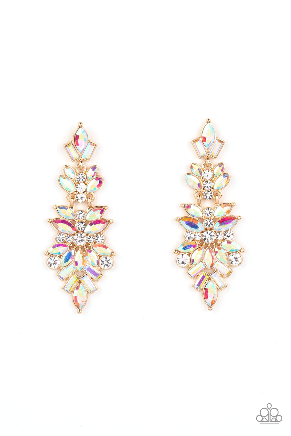 Frozen Fairytale ♥ Multi Iridescent Earrings ♥ Paparazzi Accessories - GlaMarous Titi Jewels