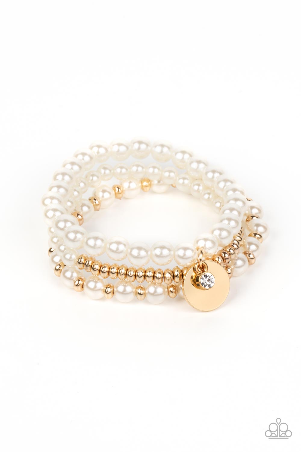 Pearly Professional ♥ Gold Bracelet ♥ Paparazzi Accessories - GlaMarous Titi Jewels