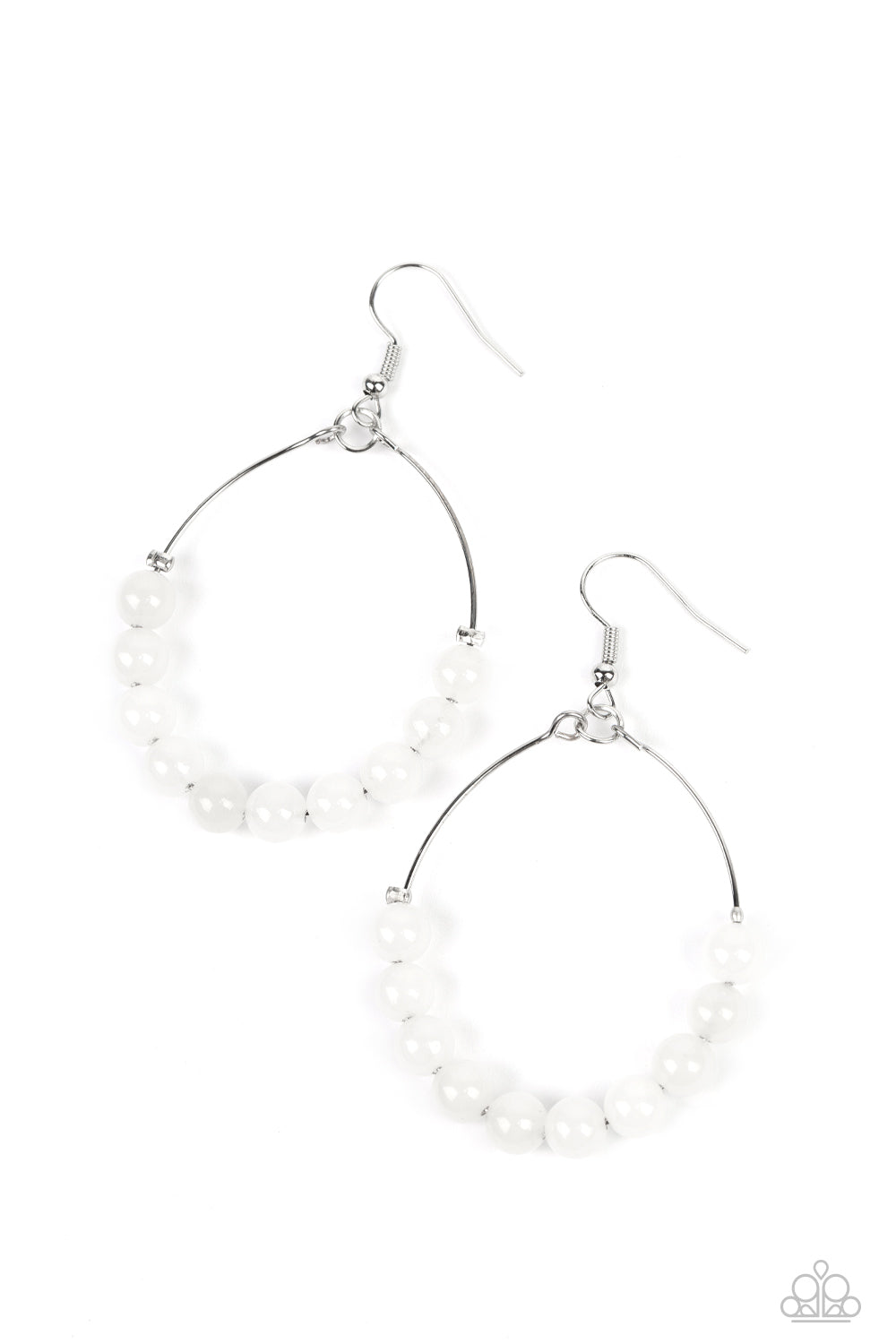 Catch a Breeze - White Earrings ♥ Paparazzi Accessories