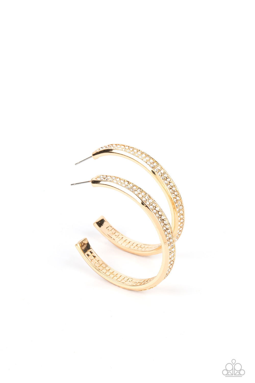 Flash Freeze - Gold Earrings ♥ Paparazzi Accessories