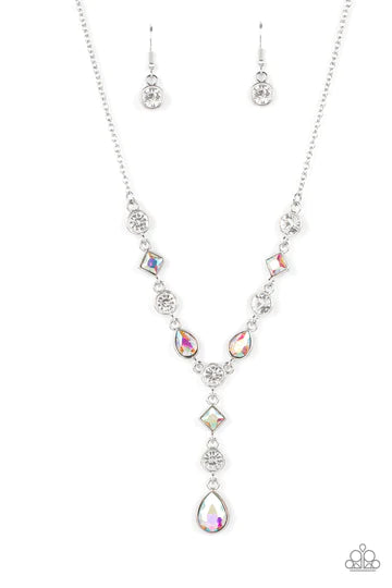 Forget the Crown ♥ Multi Iridescent Necklace ♥ Paparazzi Accessories - GlaMarous Titi Jewels