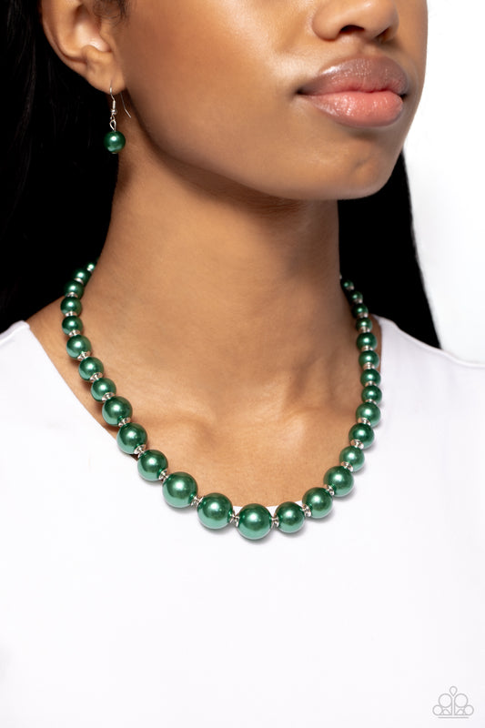 Manhattan Mogul - Green Necklace ♦ Paparazzi Accessories