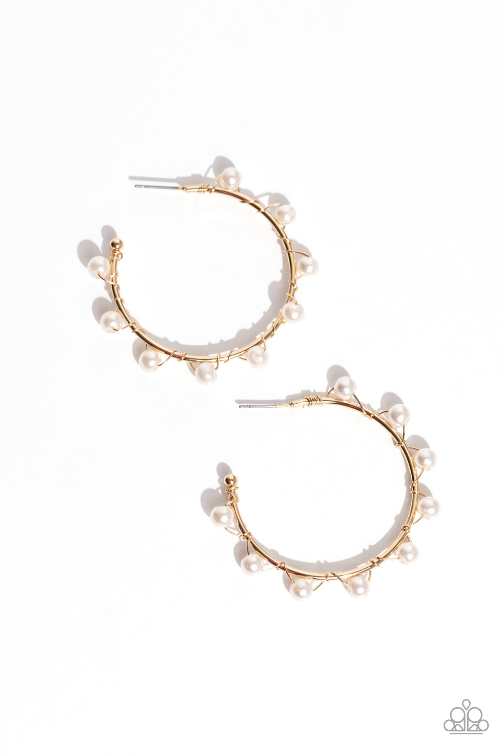 Night at the Gala - Gold Earrings ♥ Paparazzi Accessories