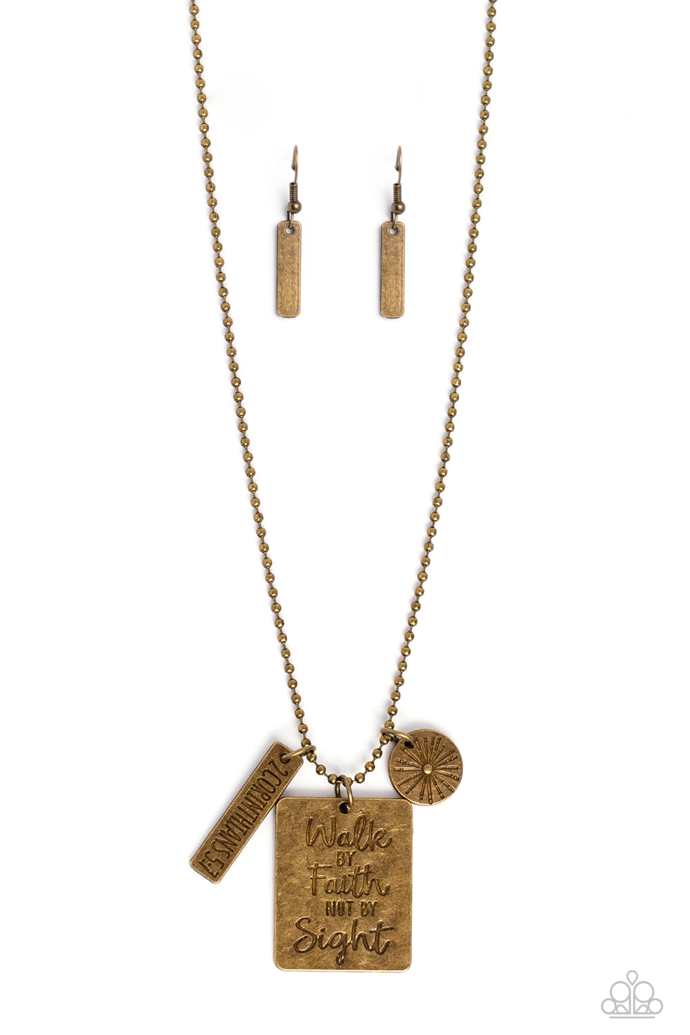 Paparazzi Sunshine Sight - Brass Necklace