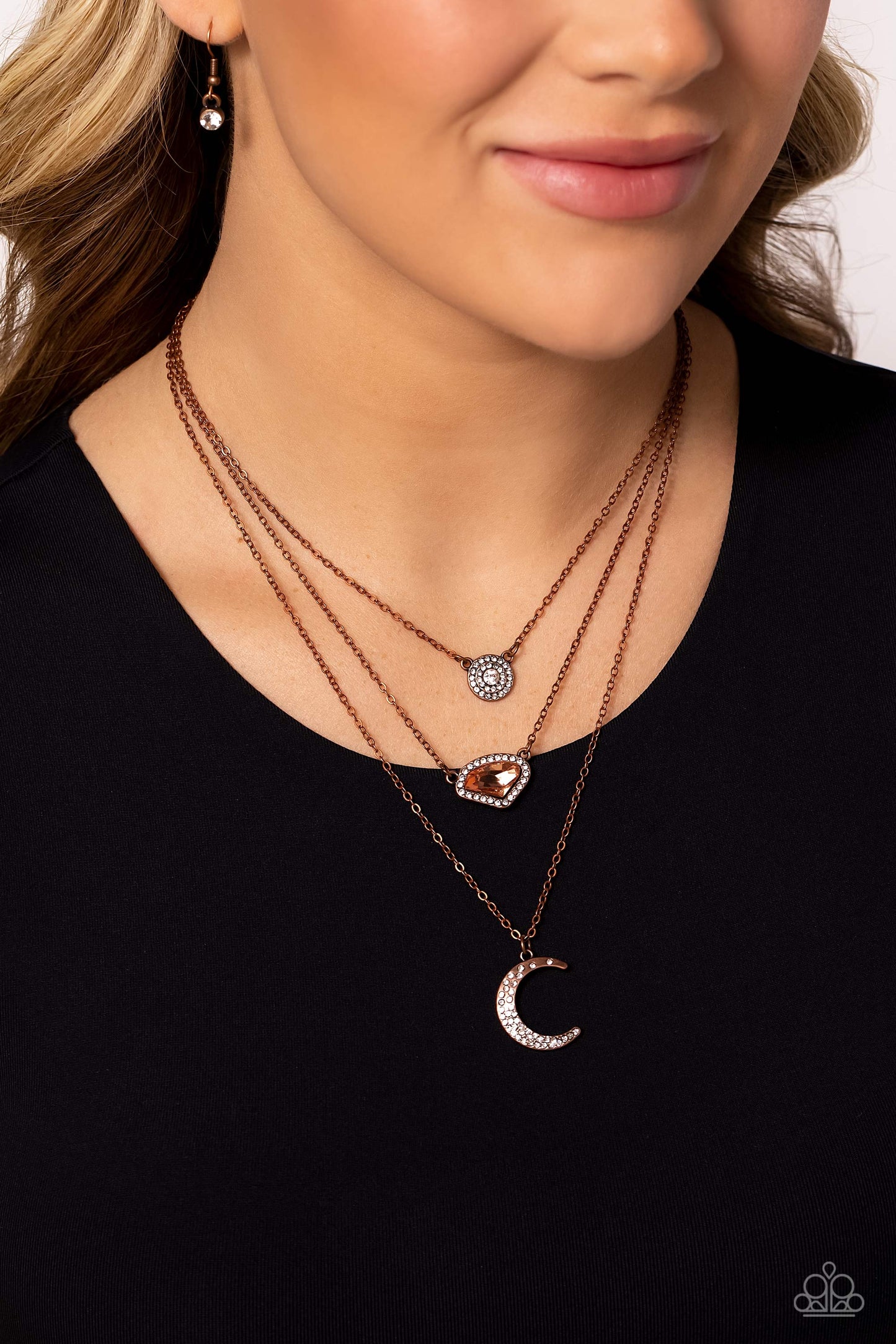 Paparazzi Lunar Lineup - Copper Necklace