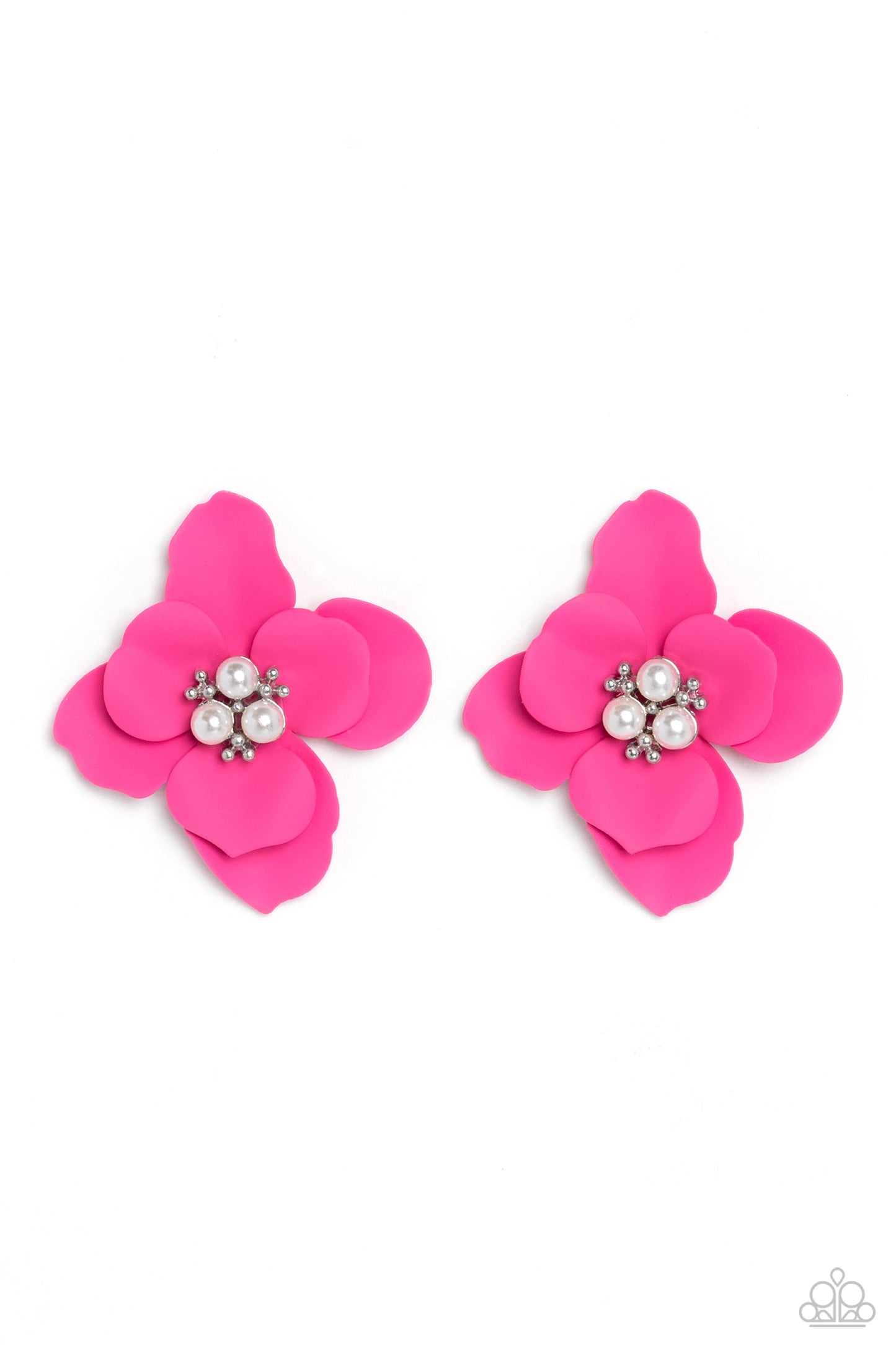 Jovial Jasmine ♥ Pink Earrings ♥ Paparazzi Accessories - GlaMarous Titi Jewels