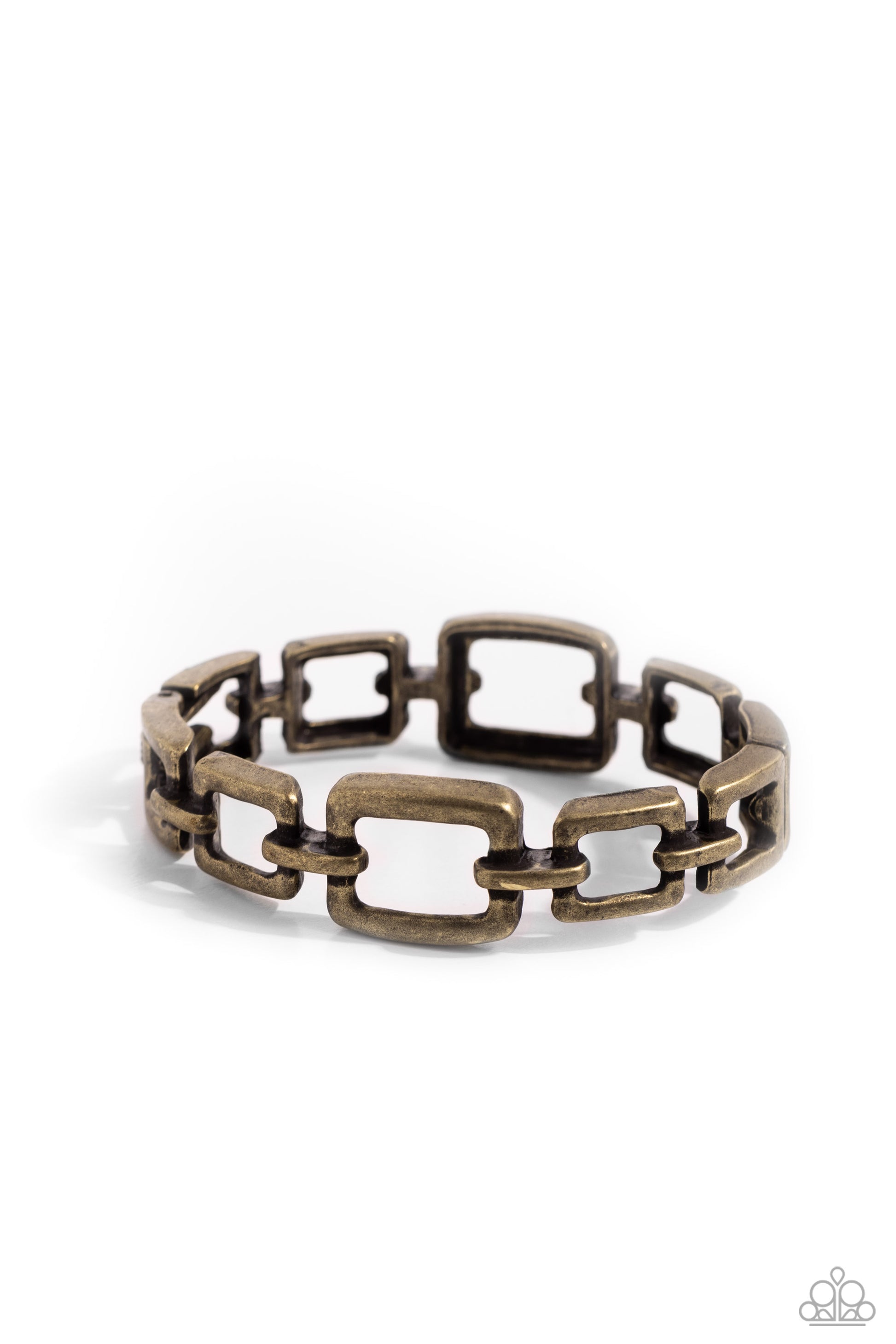 Square Inch - Brass Bracelet ♥ Paparazzi Accessories