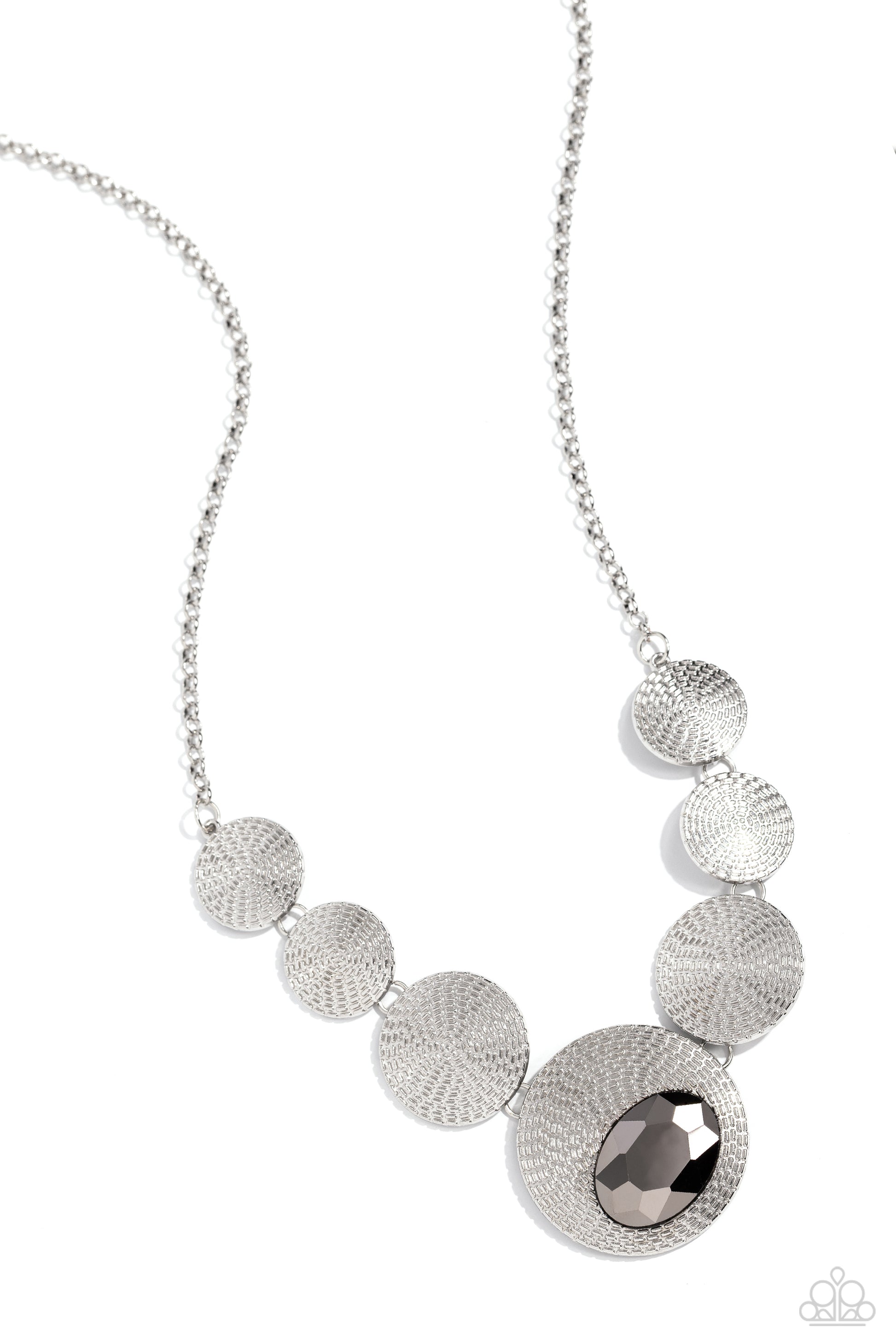 EDGY or Not - Silver Necklace ♦ Paparazzi Accessories