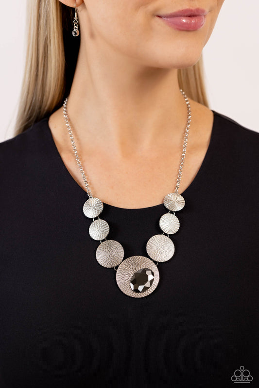 EDGY or Not - Silver Necklace ♦ Paparazzi Accessories