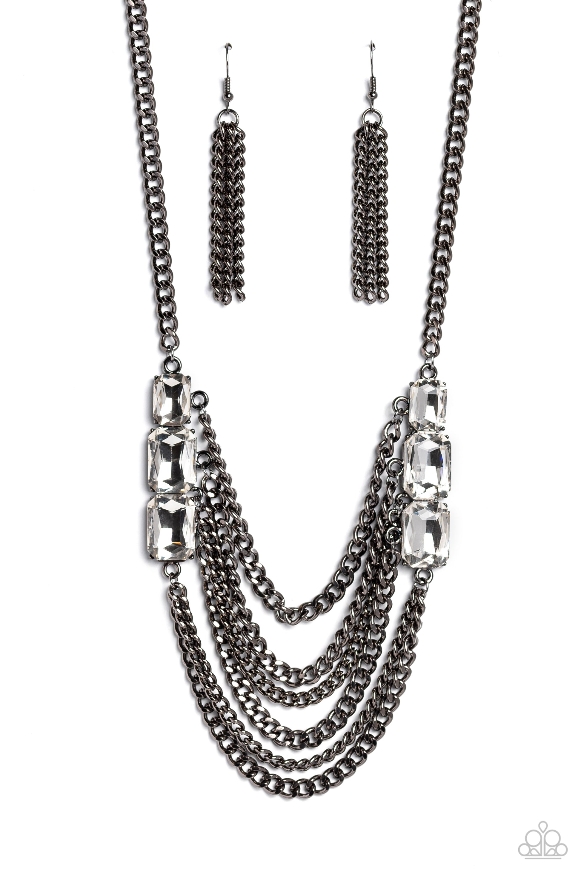 Come CHAIN or Shine ♥ Black Necklace ♥ Paparazzi Accessories - GlaMarous Titi Jewels